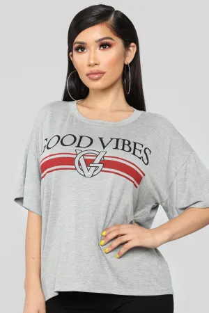 Always Good Vibes Tee - Grey