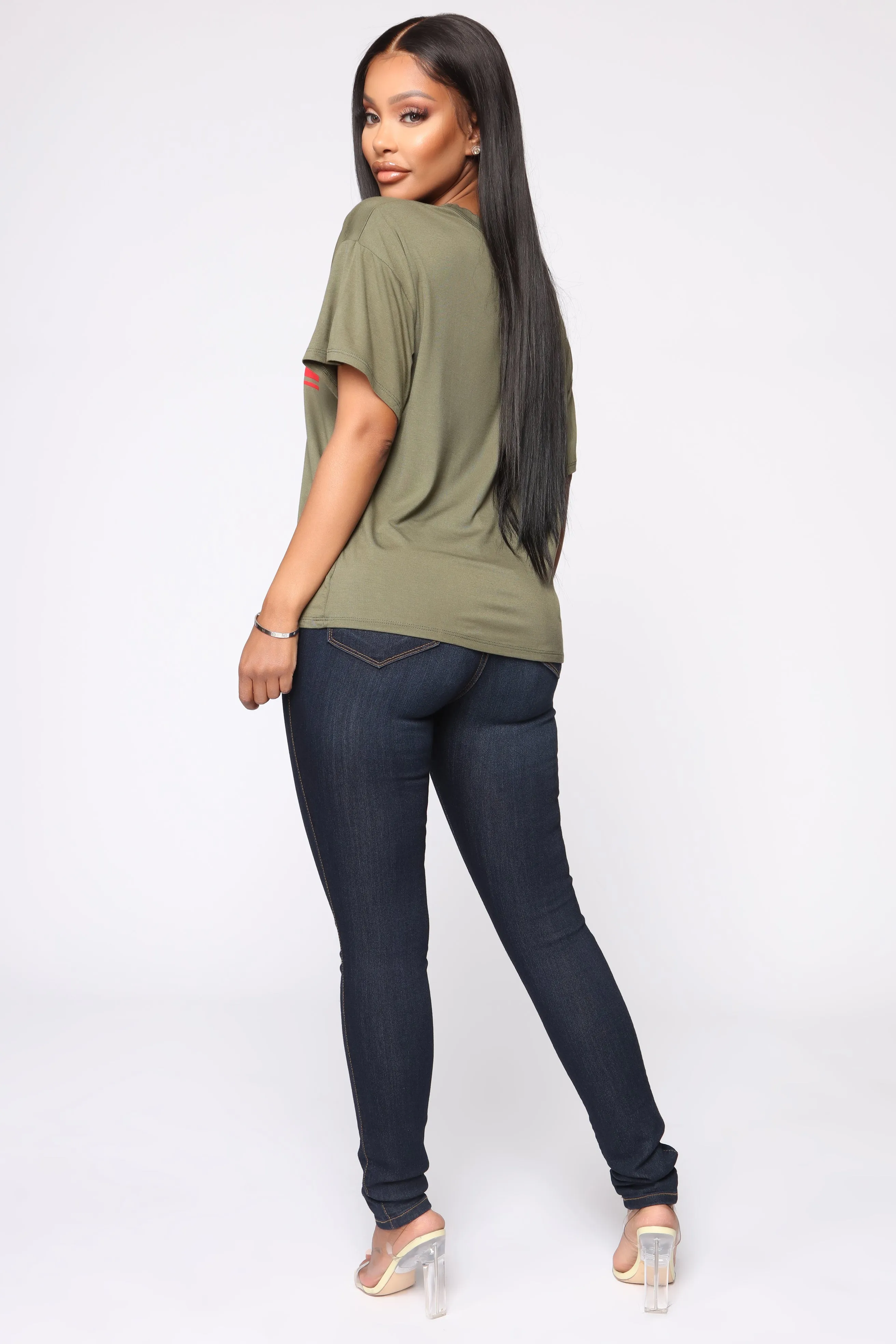 Always Good Vibes Tee - Olive