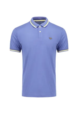 Basic polo - Eggplant blue
