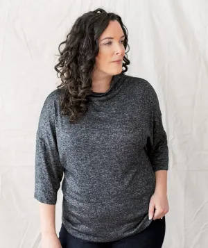 BETHANY top in Black/Cocoa