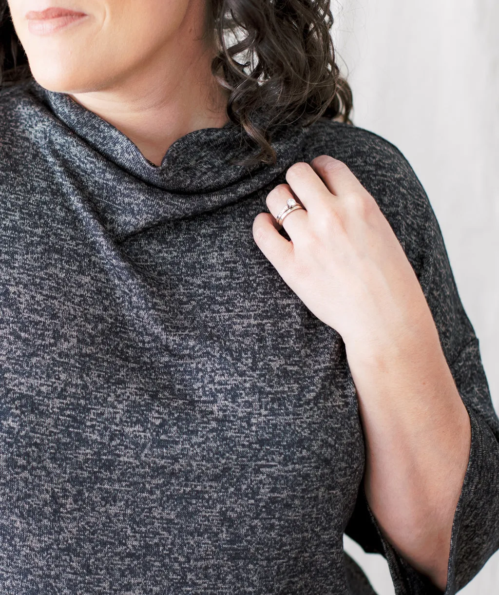 BETHANY top in Black/Cocoa