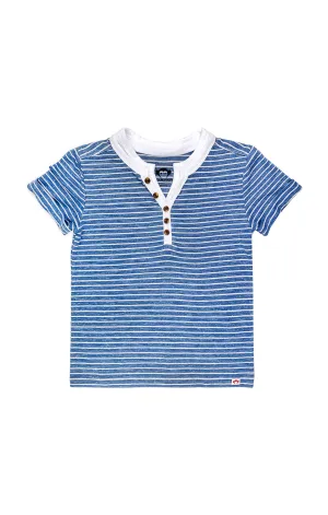 Blue Stripe Hilltop Henley