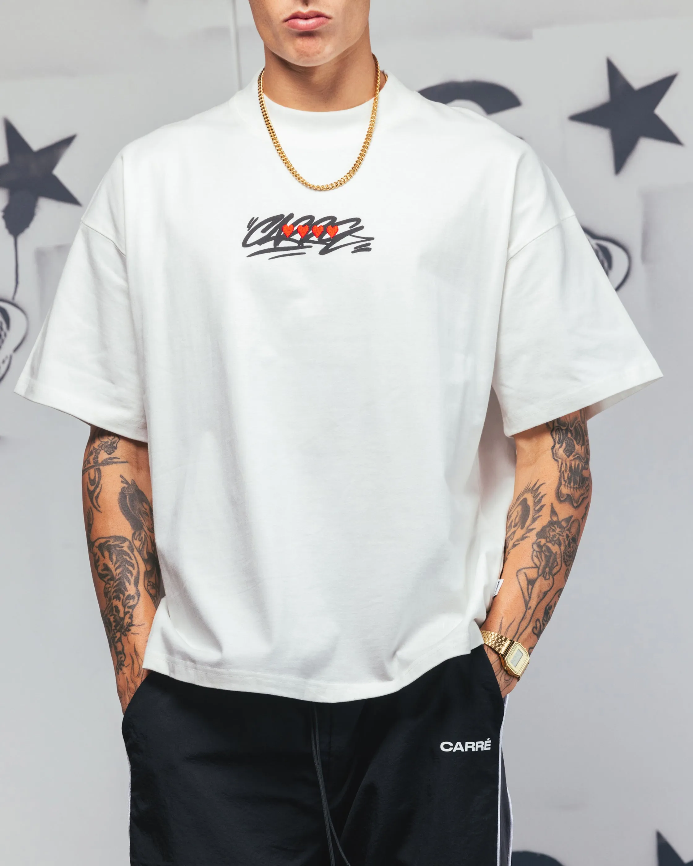 Carre Romance T-Shirt Off White