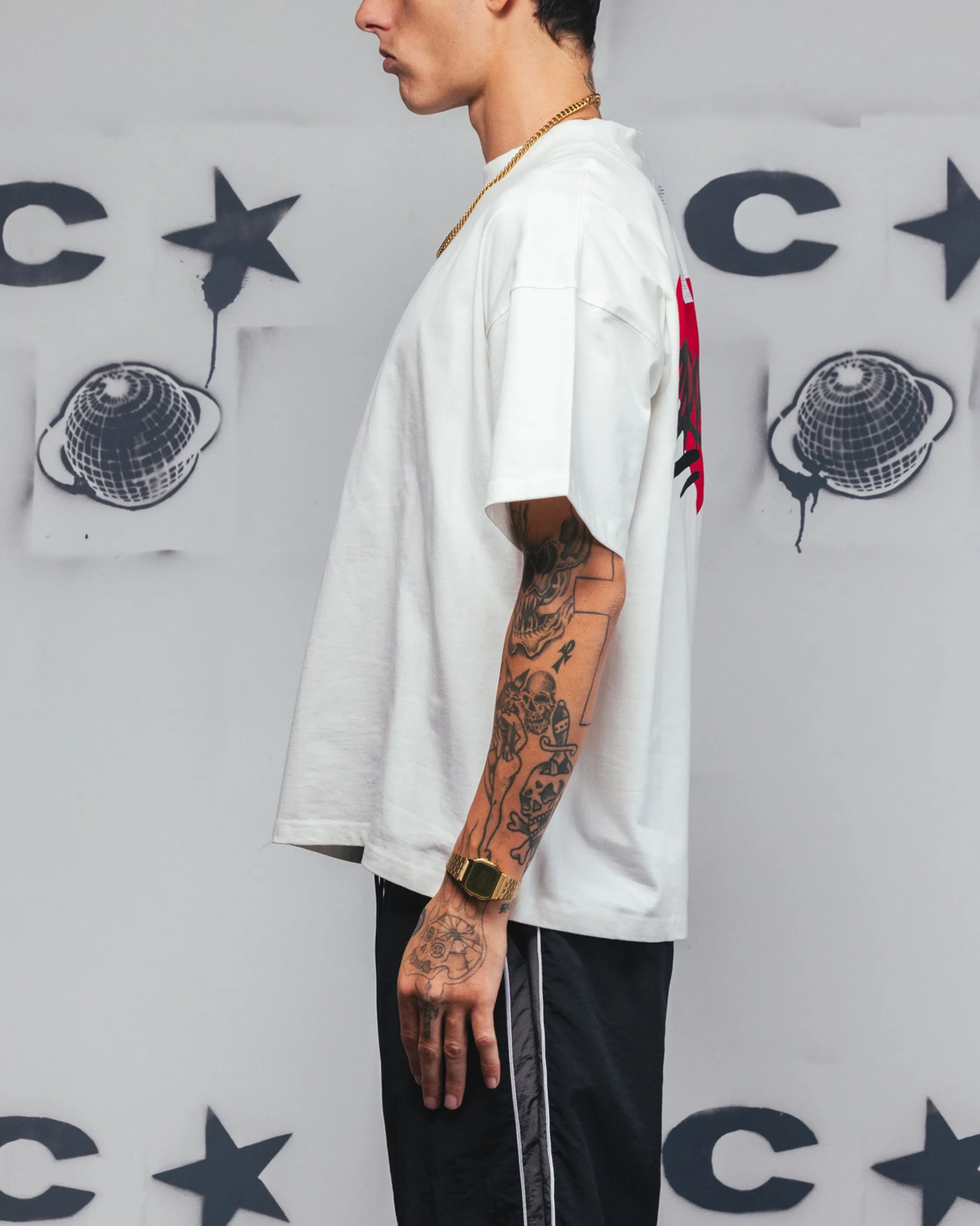 Carre Romance T-Shirt Off White
