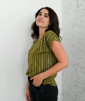 CEZANNE printed tee in Rainforest