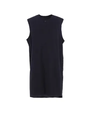 COMBED SINGLE JERSEY SINGLE BUTTON TANK TOP