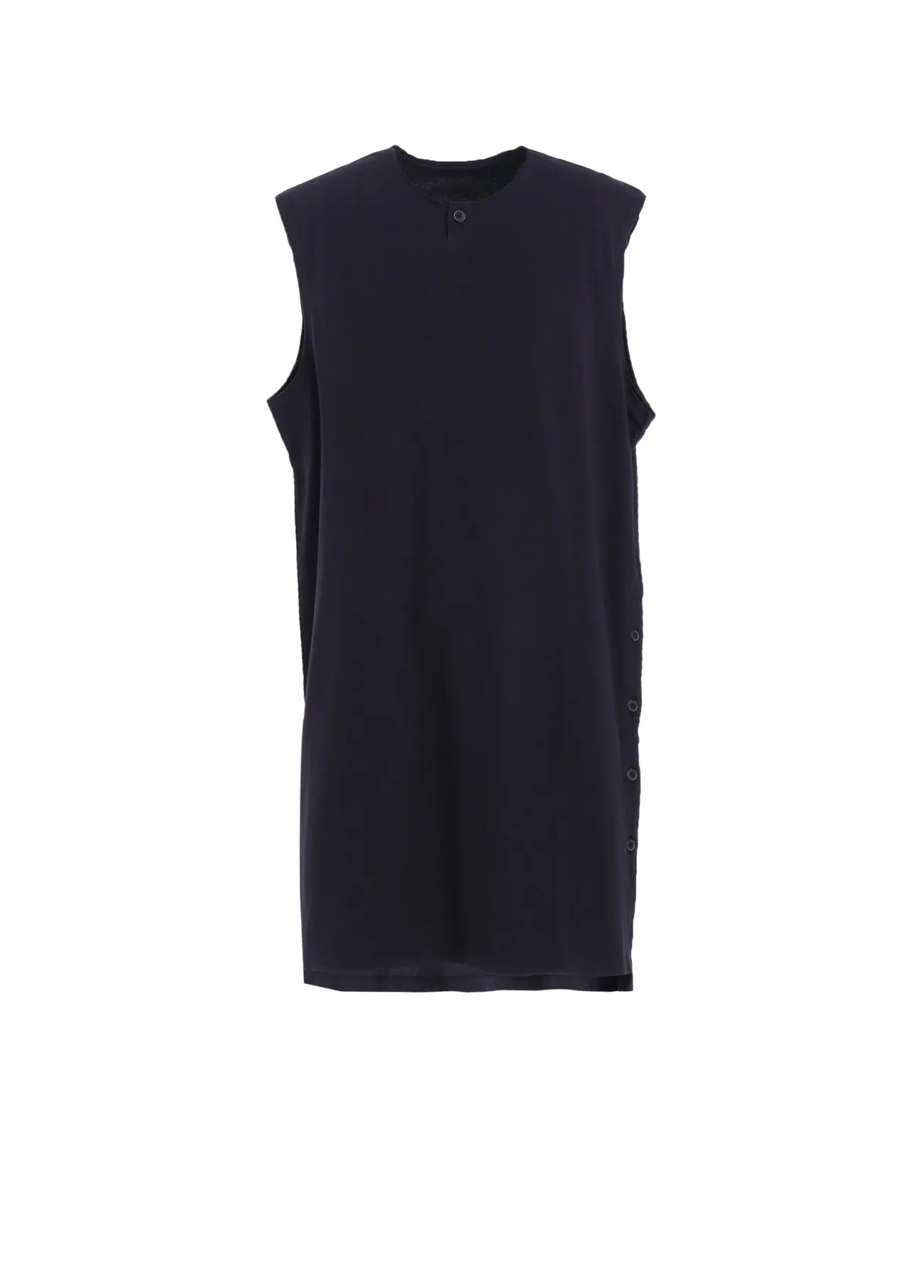 COMBED SINGLE JERSEY SINGLE BUTTON TANK TOP