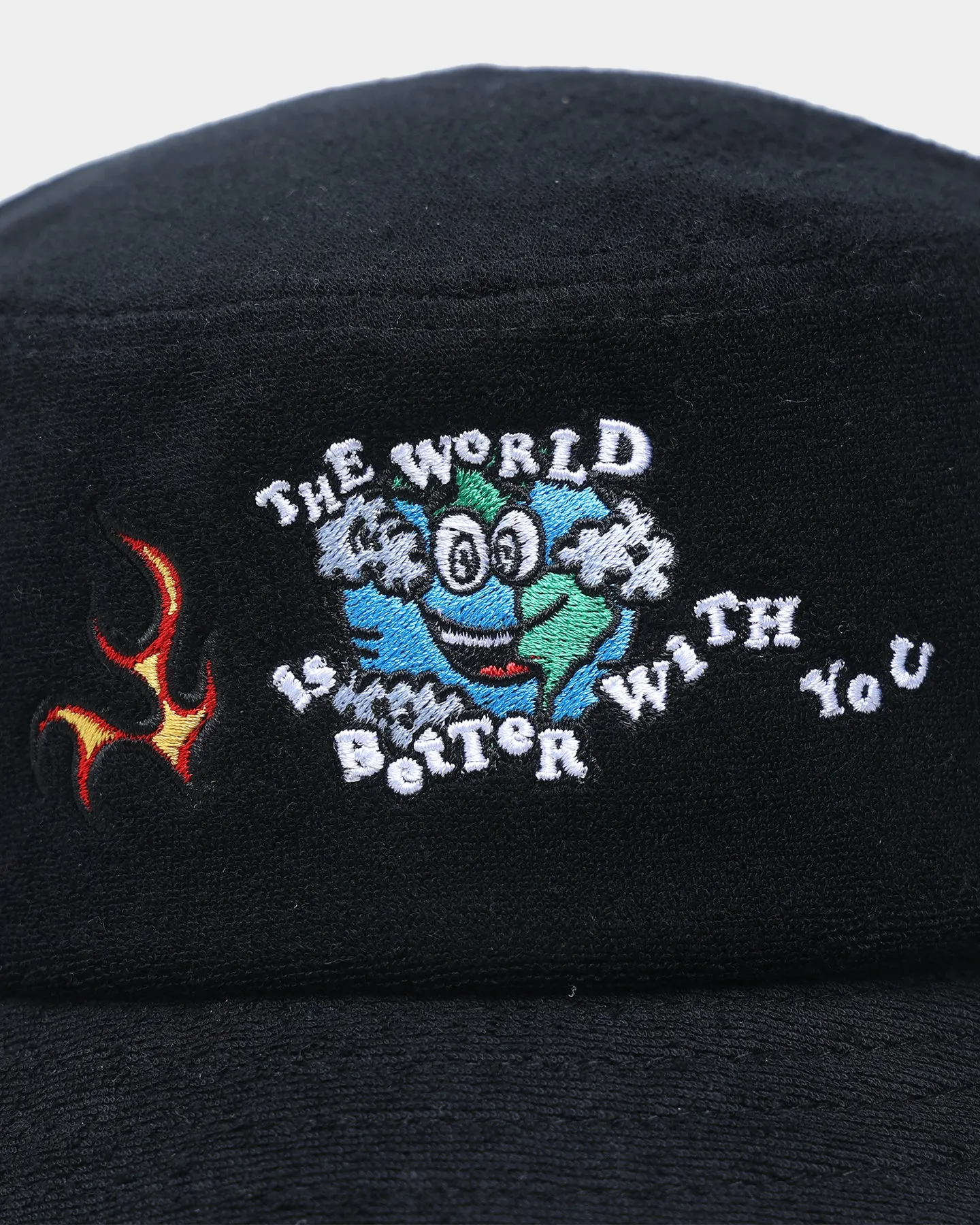 Goat Crew World Towel Bucket Hat Black