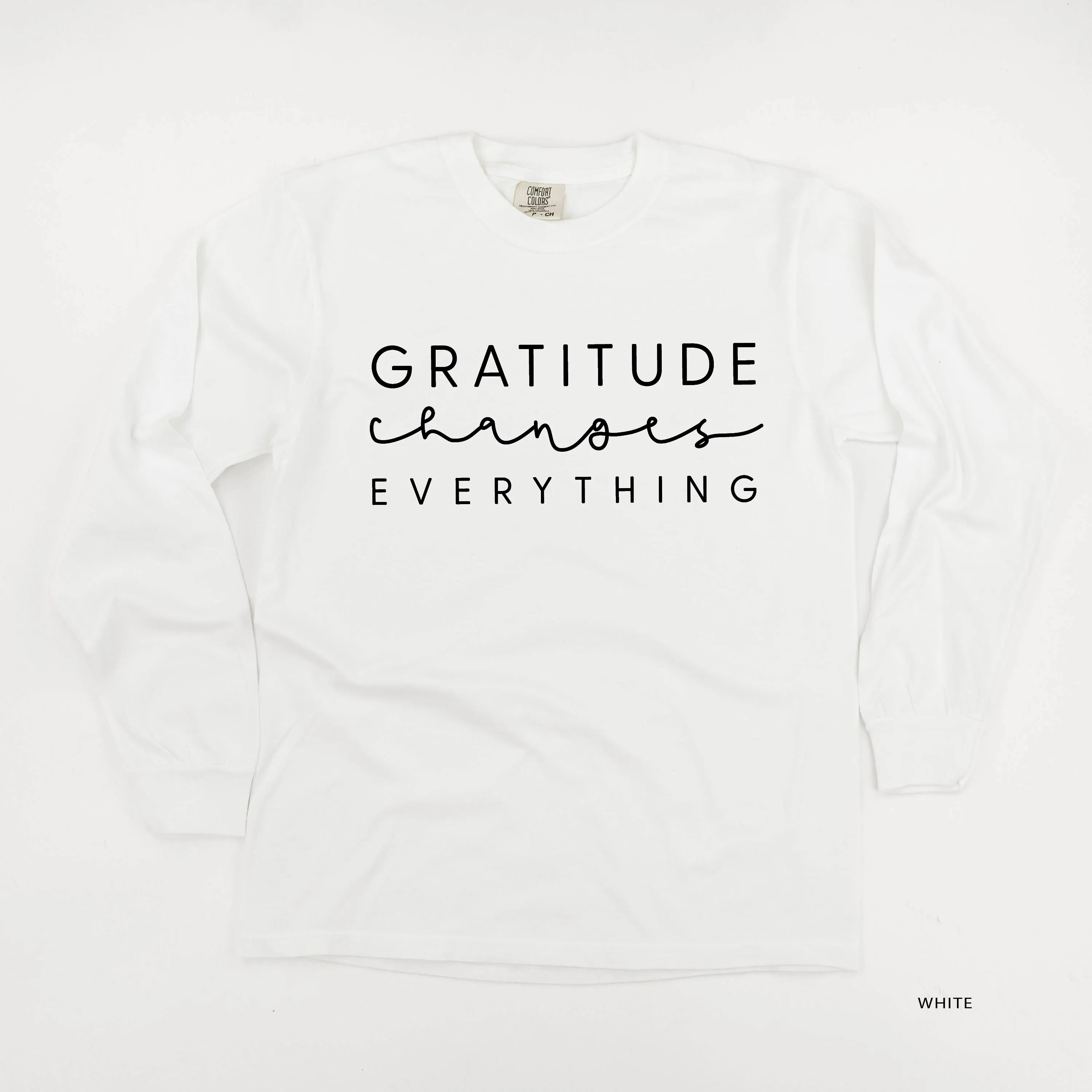 Gratitude Changes Everything - LONG SLEEVE COMFORT COLORS TEE