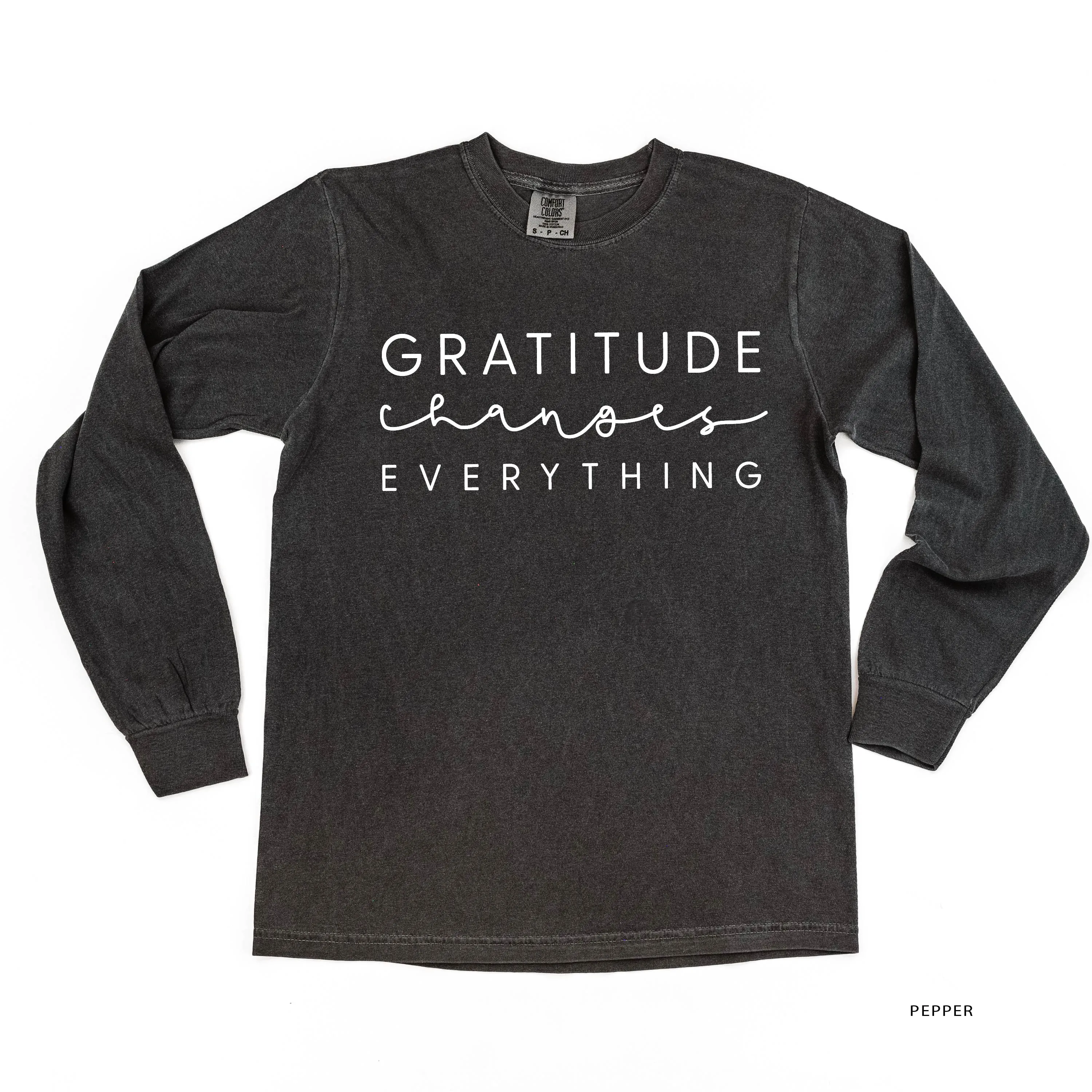 Gratitude Changes Everything - LONG SLEEVE COMFORT COLORS TEE