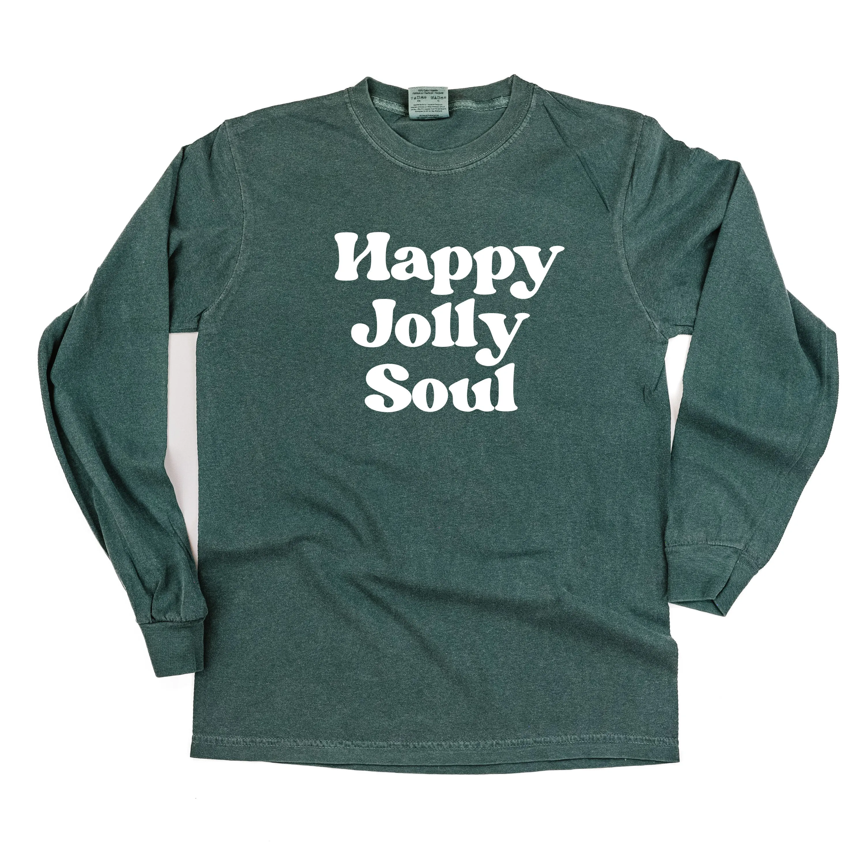 Happy Jolly Soul - LONG SLEEVE Comfort Colors Tee
