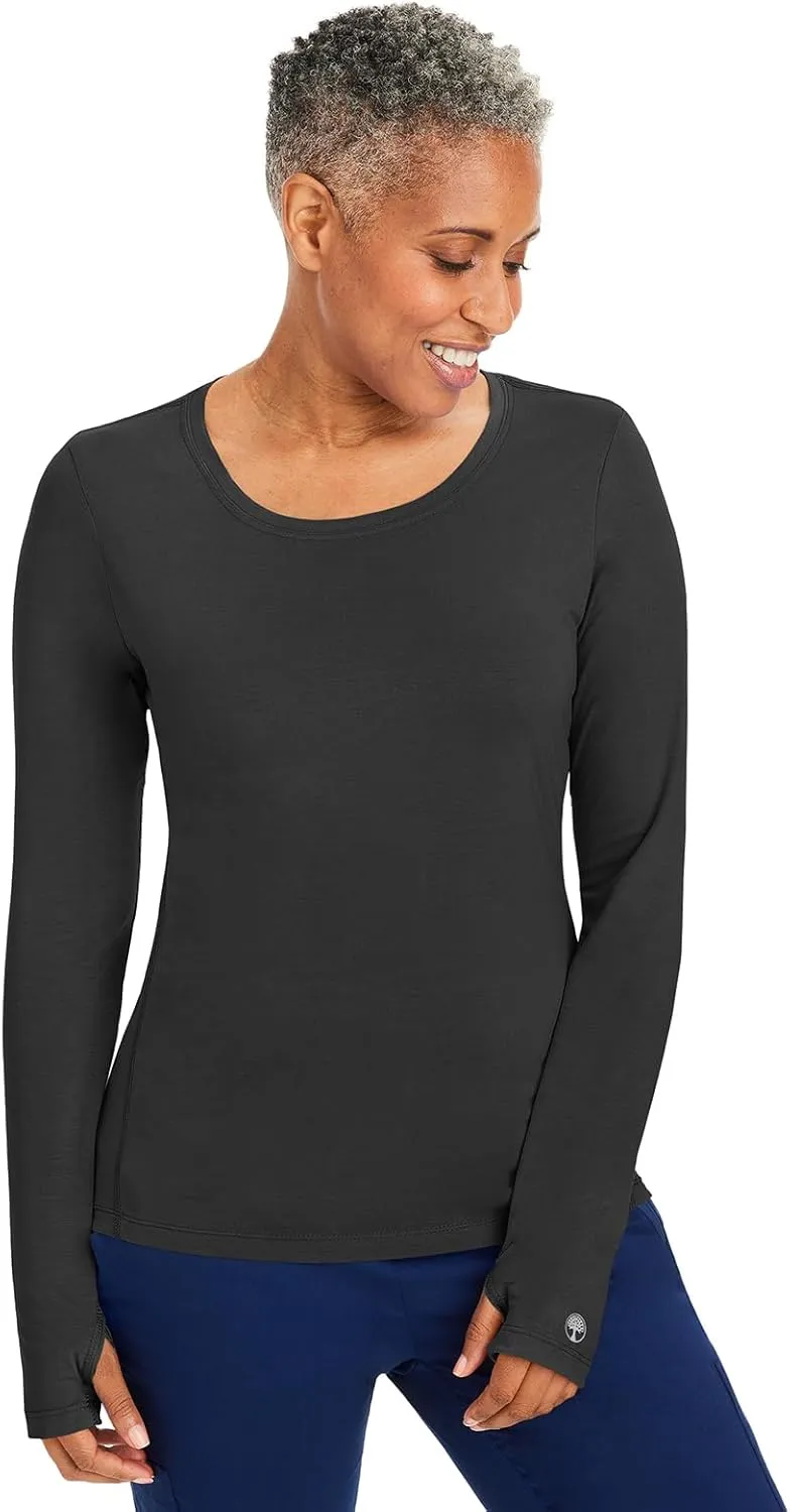 Healing Hands Mackenzie Women's Underscrub, Long Sleeve Tee with Thumbholes, Modern Fit Undershirt- 5051