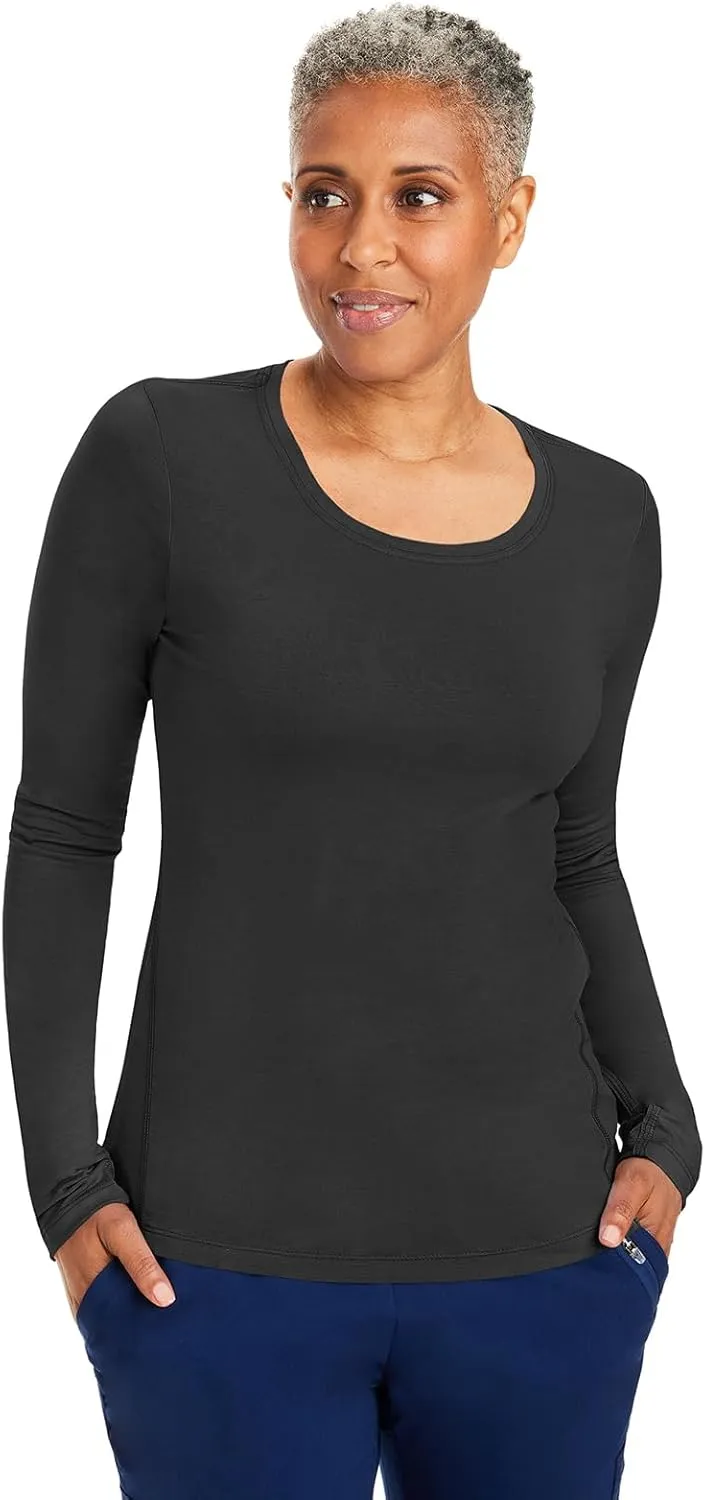 Healing Hands Mackenzie Women's Underscrub, Long Sleeve Tee with Thumbholes, Modern Fit Undershirt- 5051