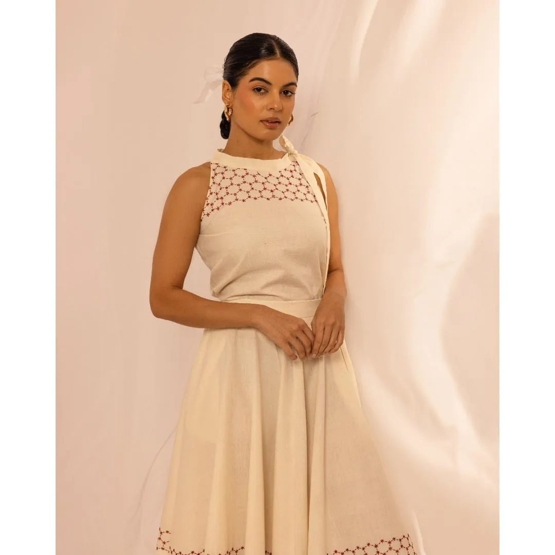 House of Ara Handwoven Organic Cotton Tie Detail Top