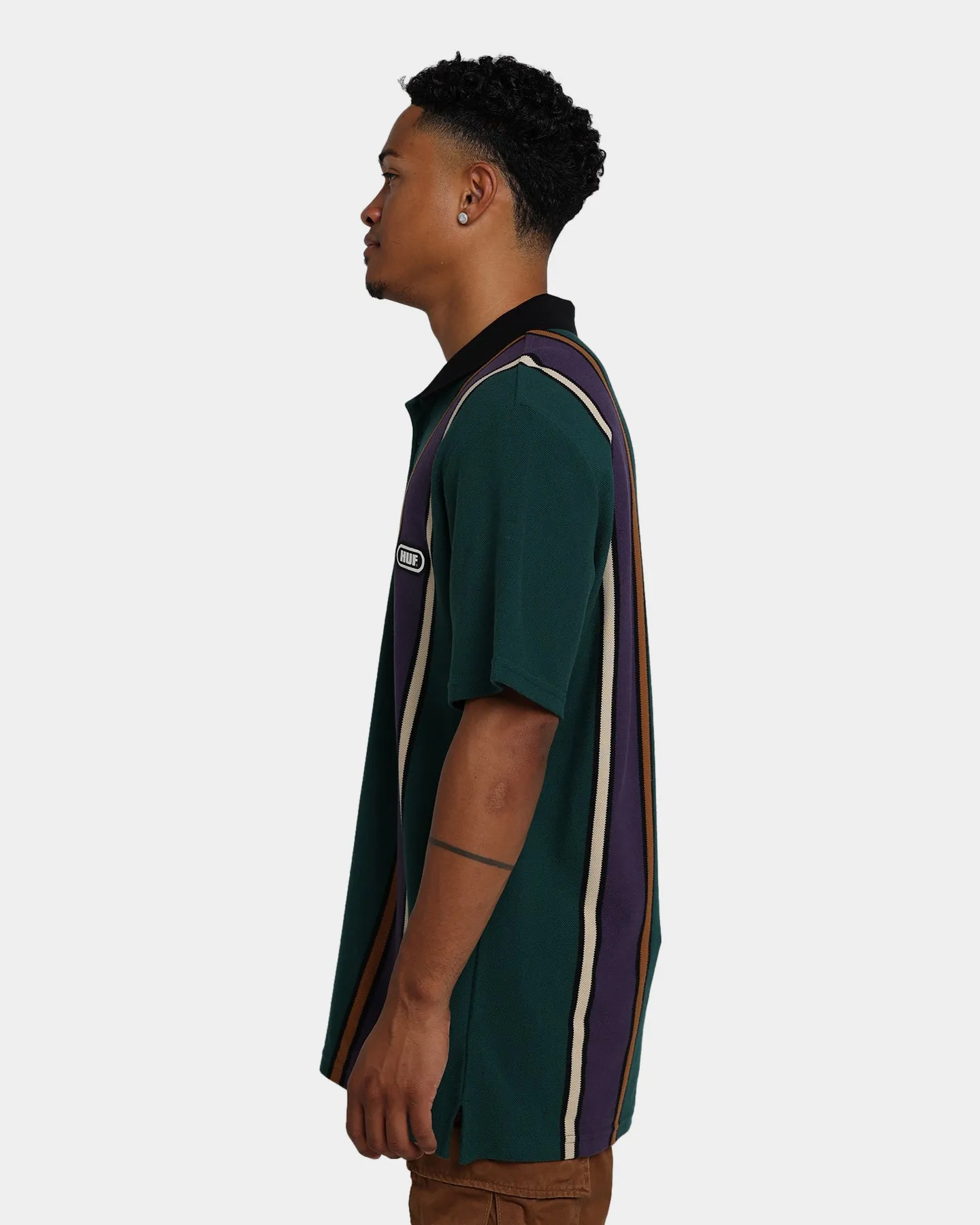 HUF Monaco Polo Shirt Forest Green