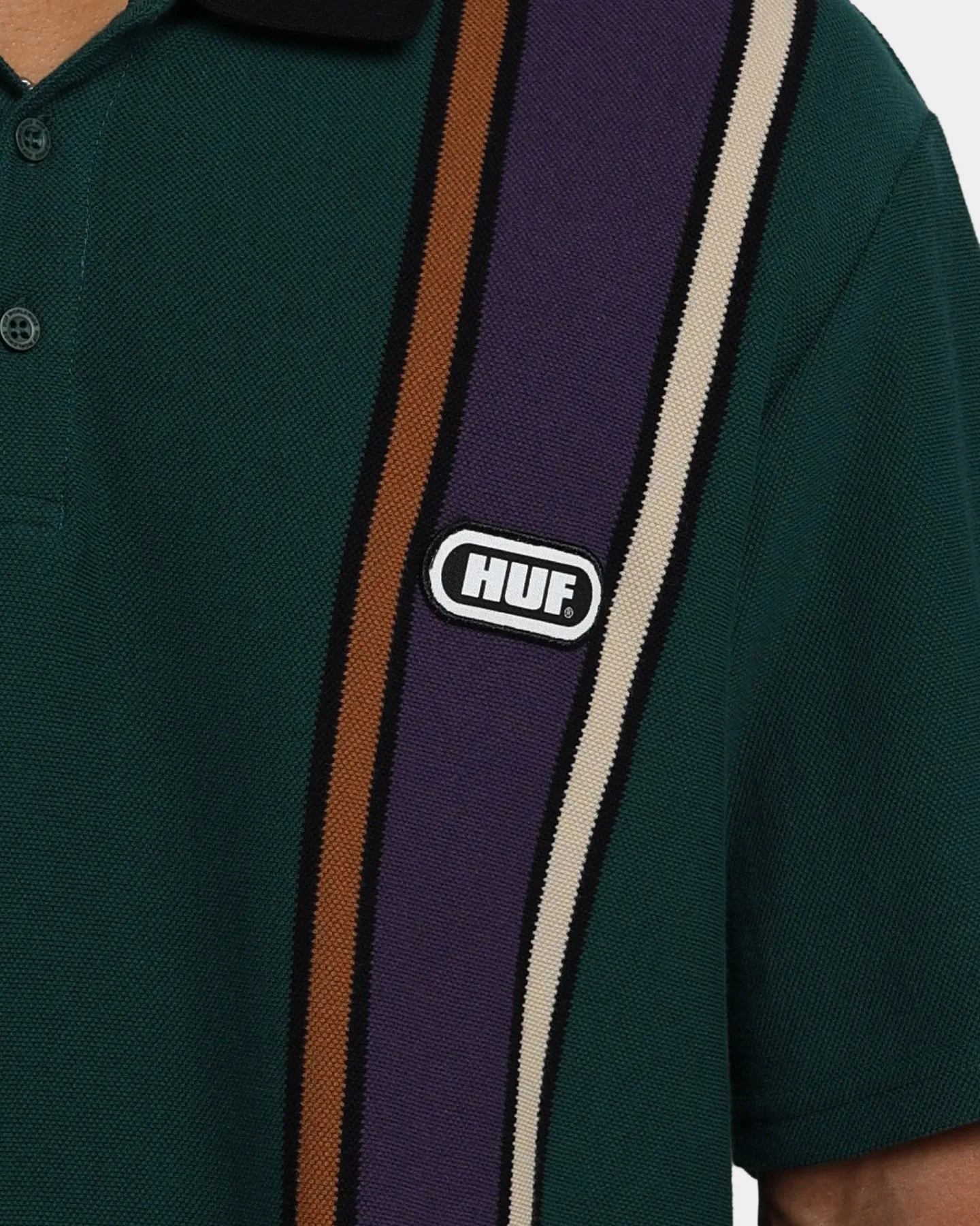 HUF Monaco Polo Shirt Forest Green