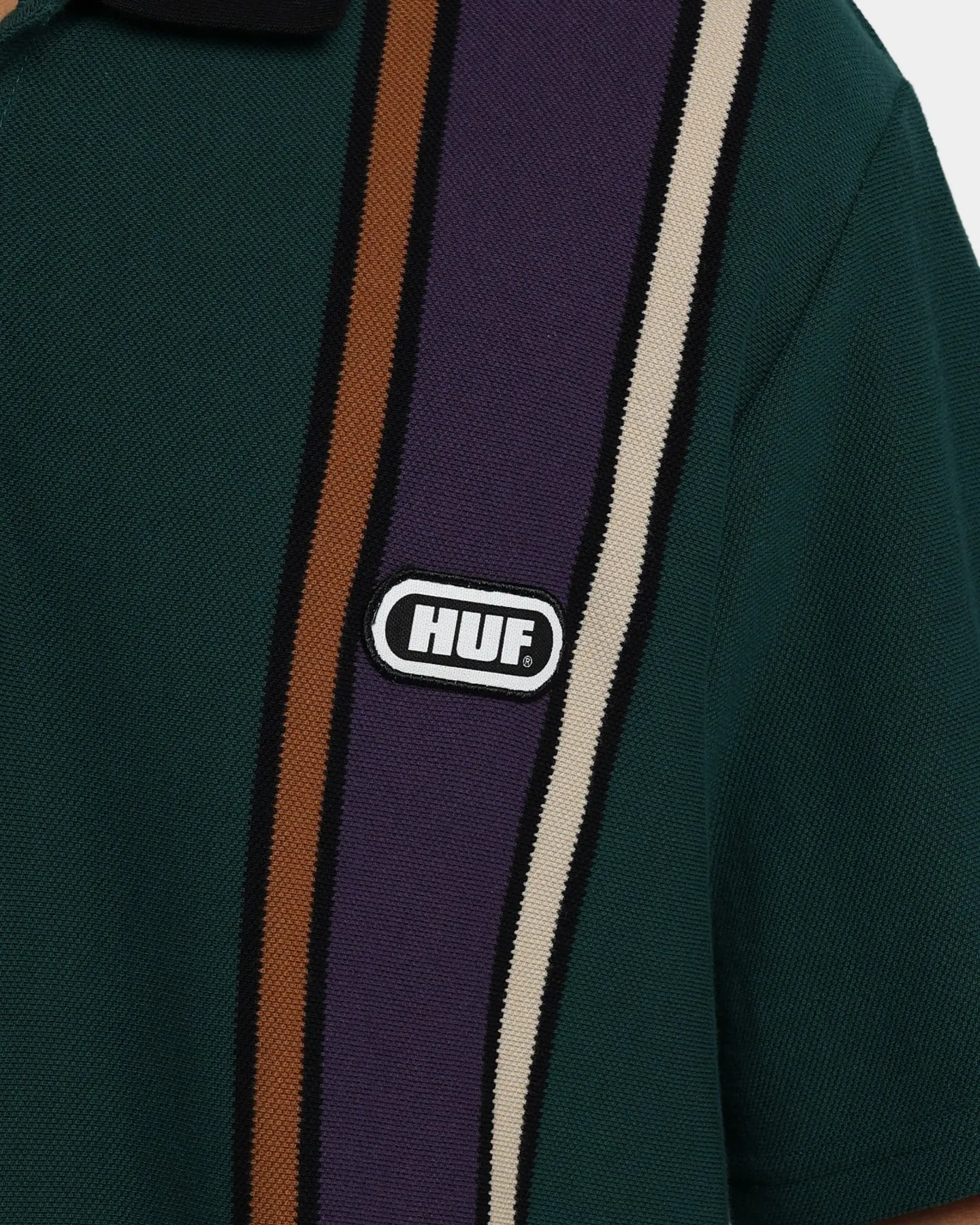 HUF Monaco Polo Shirt Forest Green