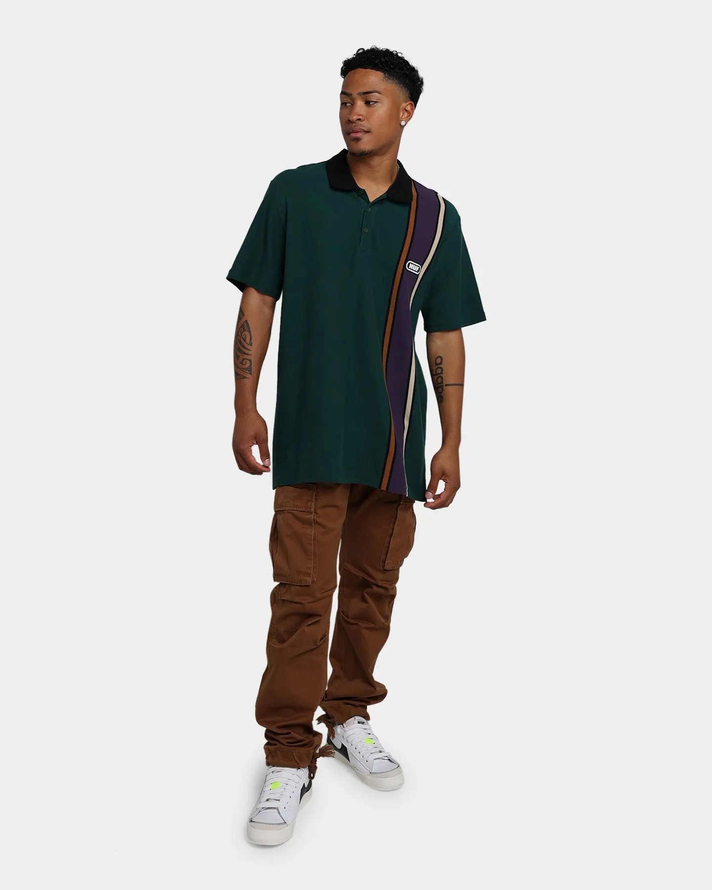 HUF Monaco Polo Shirt Forest Green