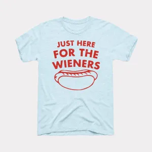 Just Here For The Wieners Adult Unisex Tee