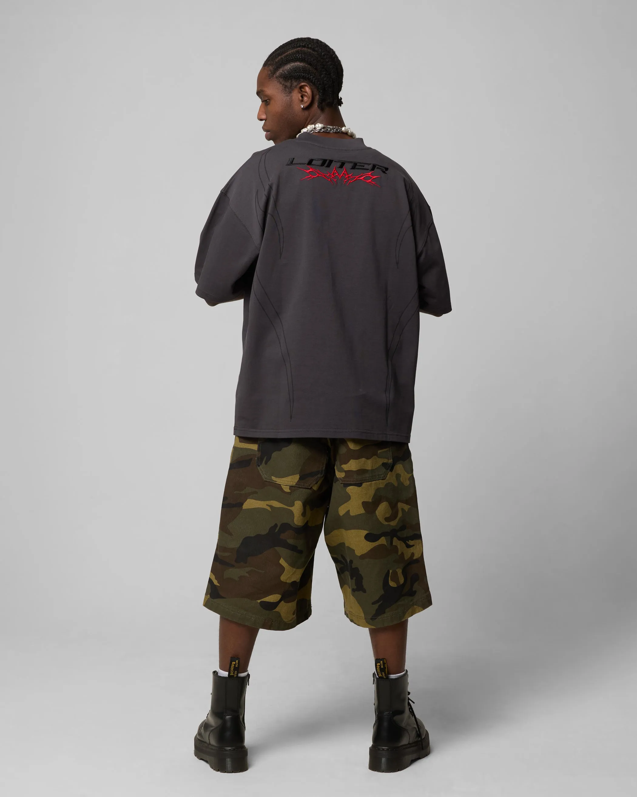 Loiter Trackstar T-Shirt Charcoal