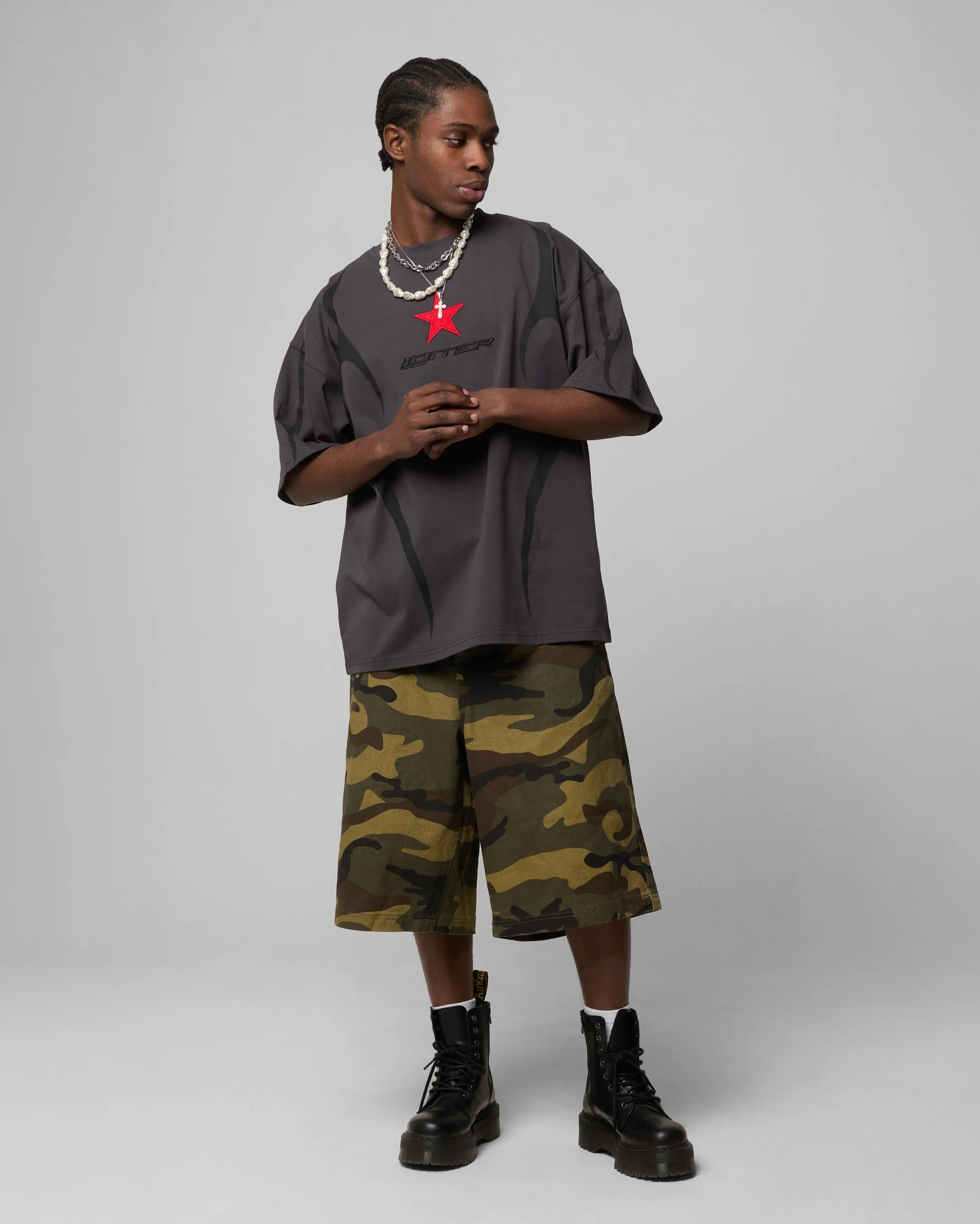 Loiter Trackstar T-Shirt Charcoal