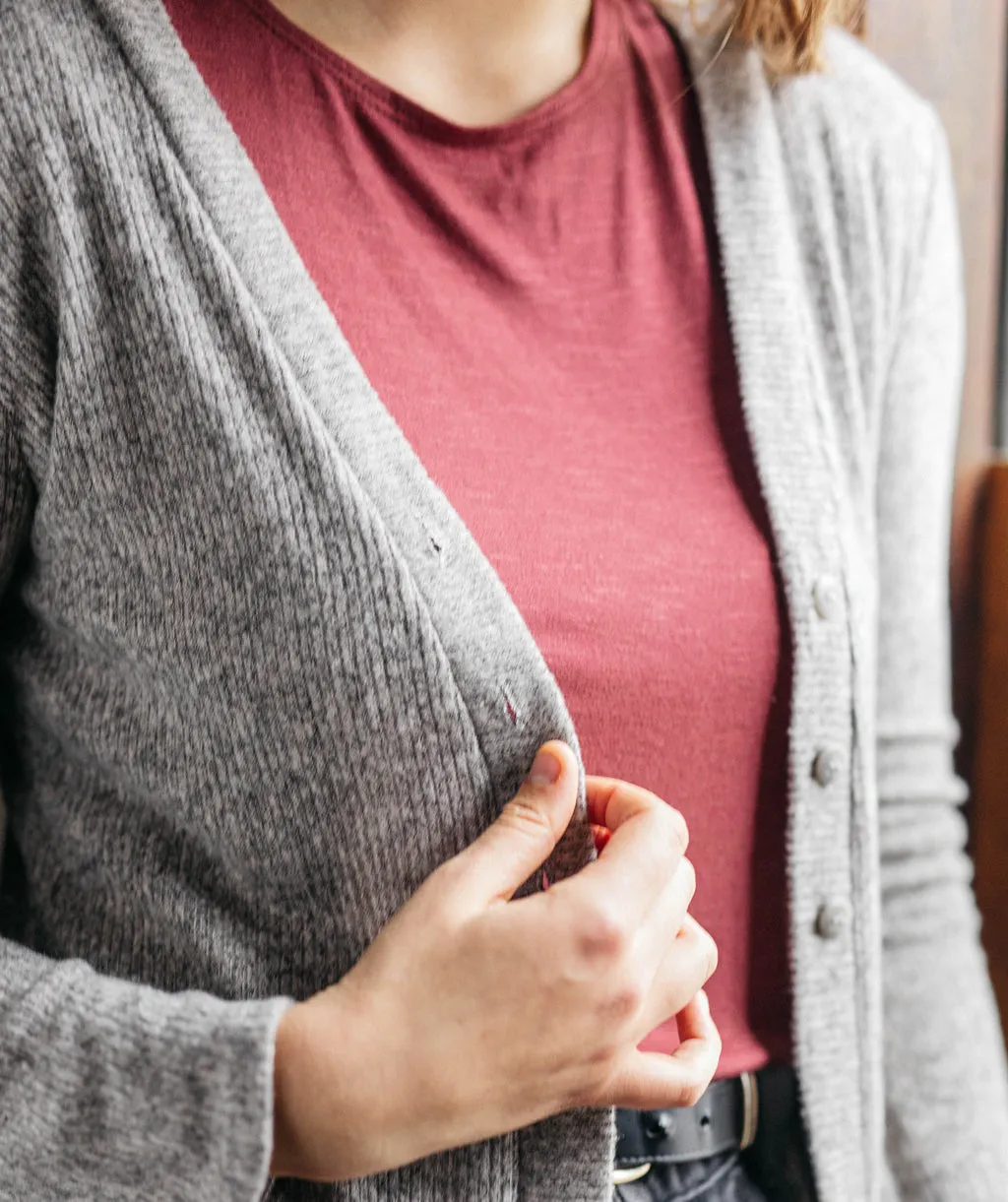 MALIBU cardigan in Heather Grey