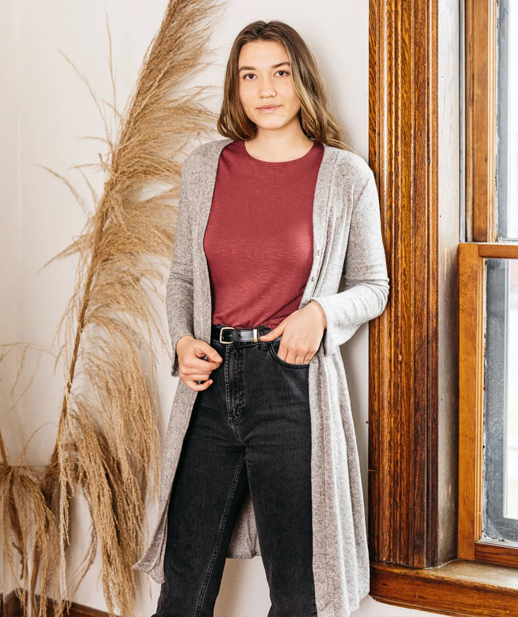 MALIBU cardigan in Heather Grey