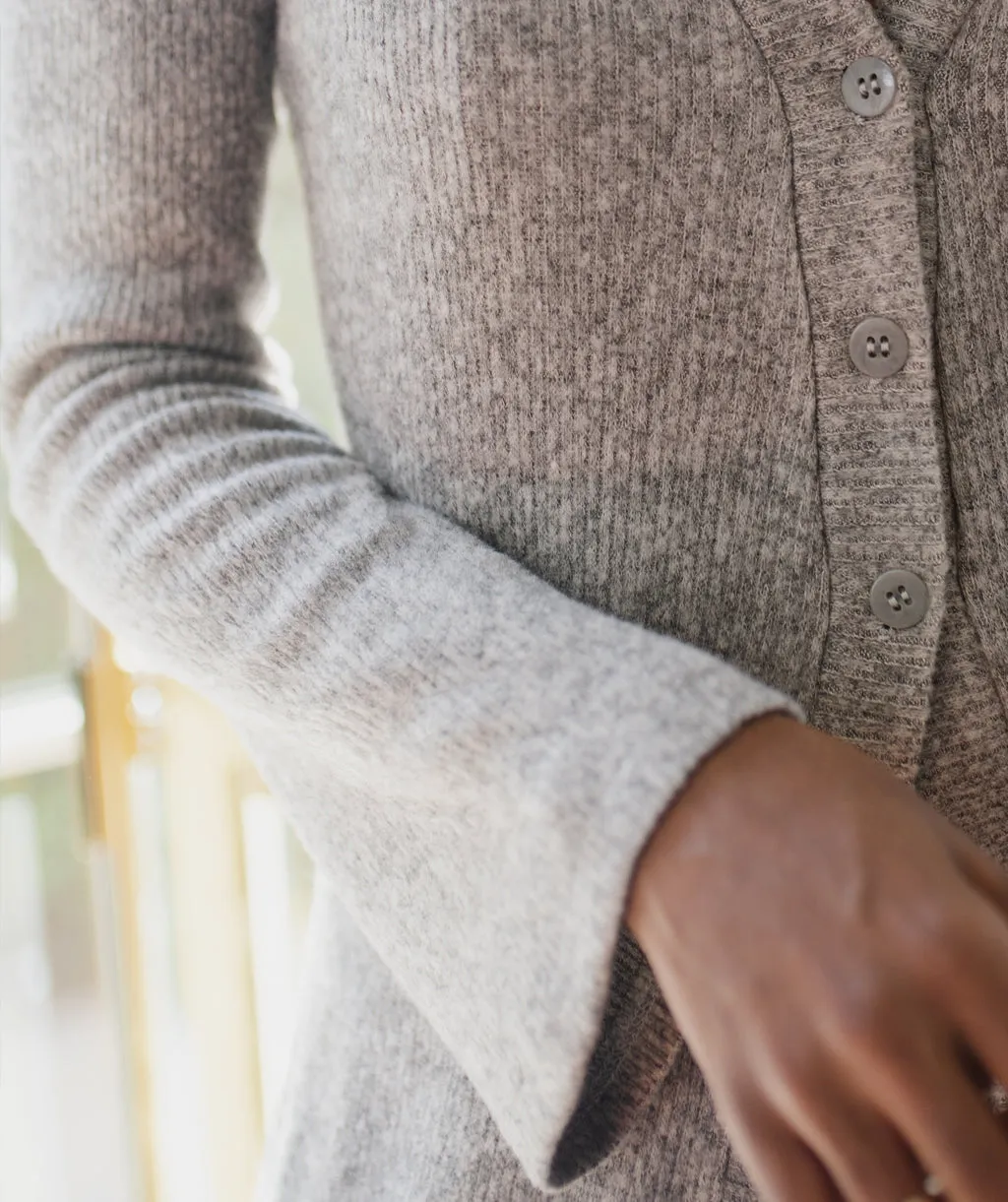 MALIBU cardigan in Heather Grey