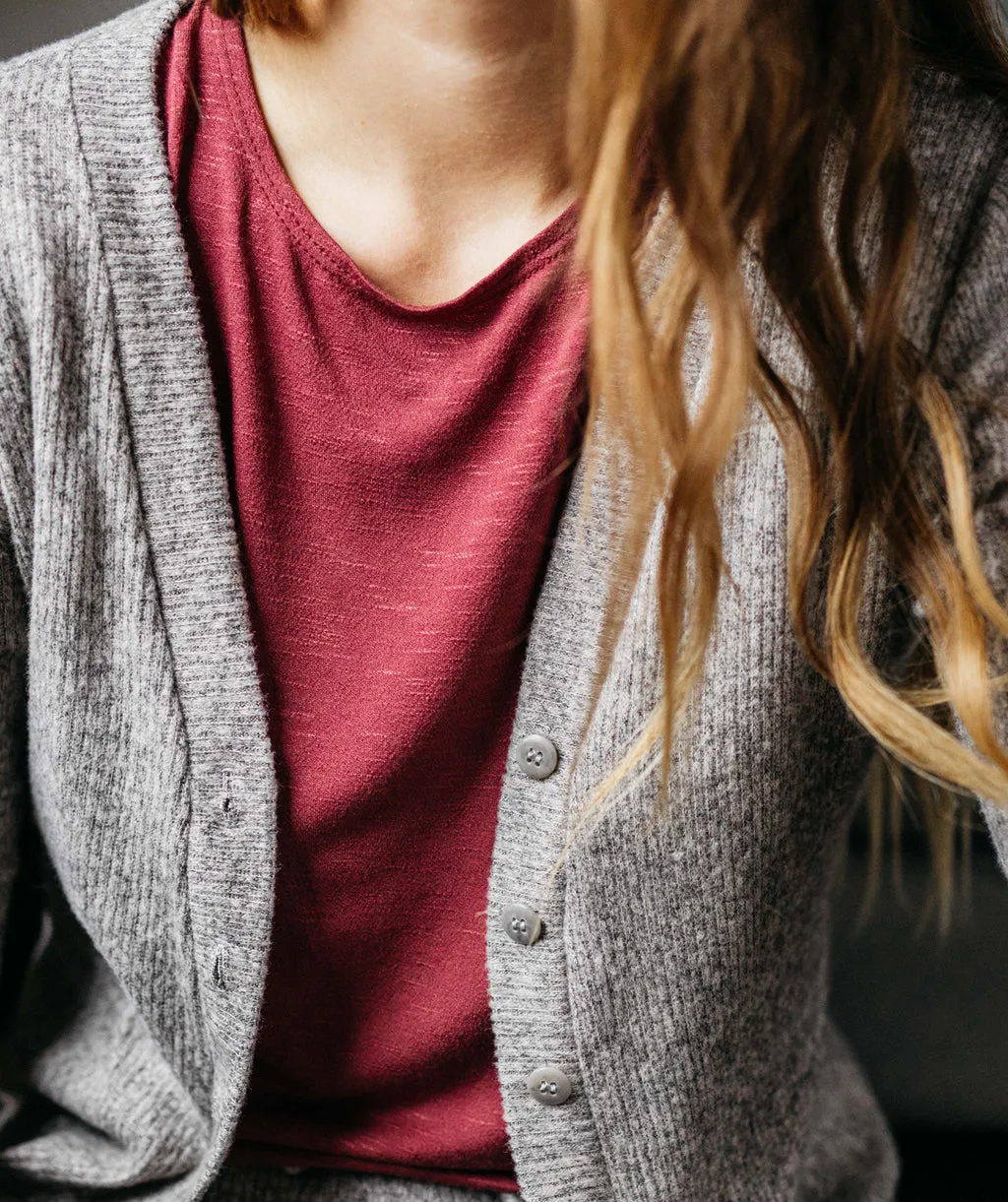 MALIBU cardigan in Heather Grey