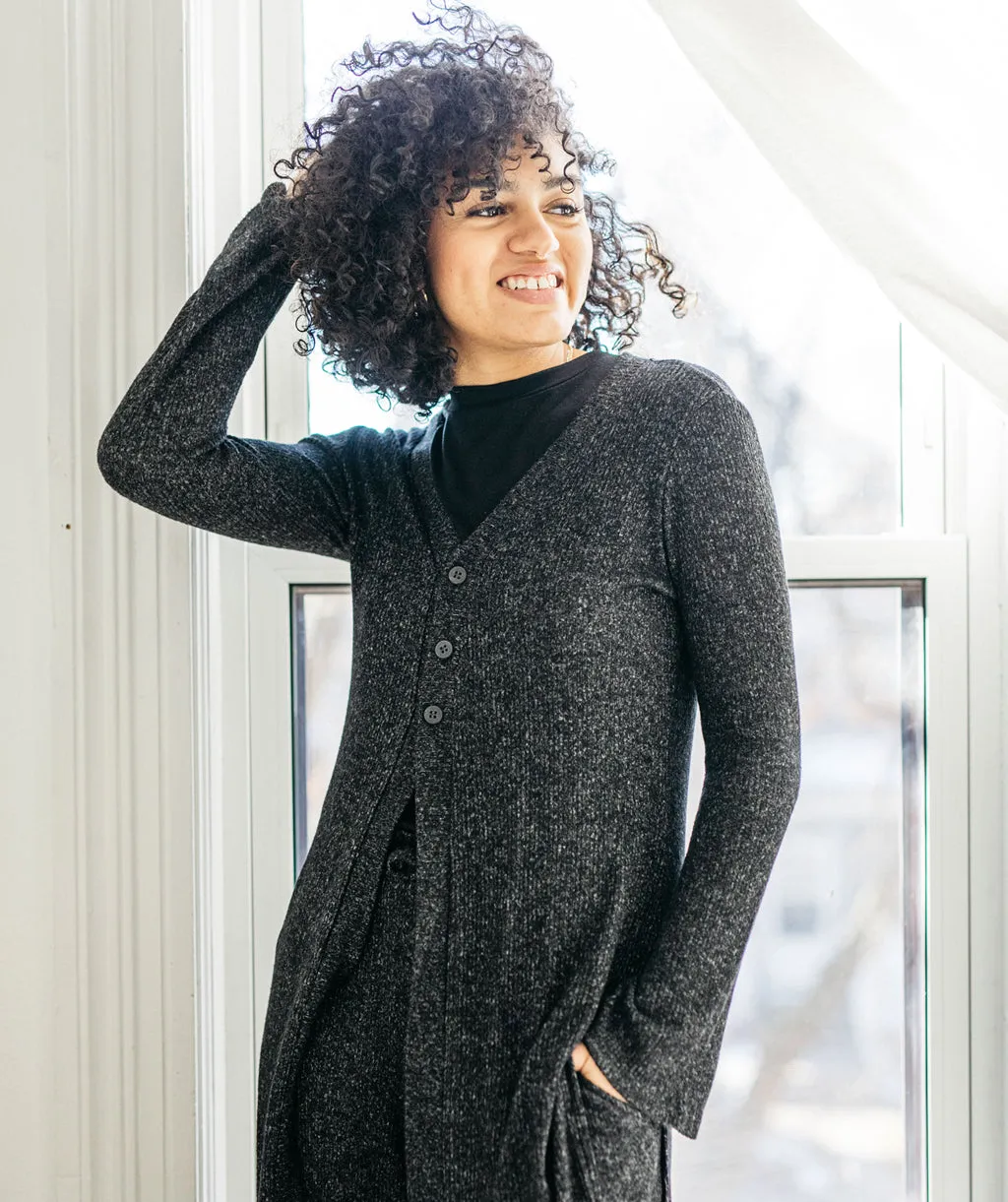 MALIBU sweater cardigan in Black