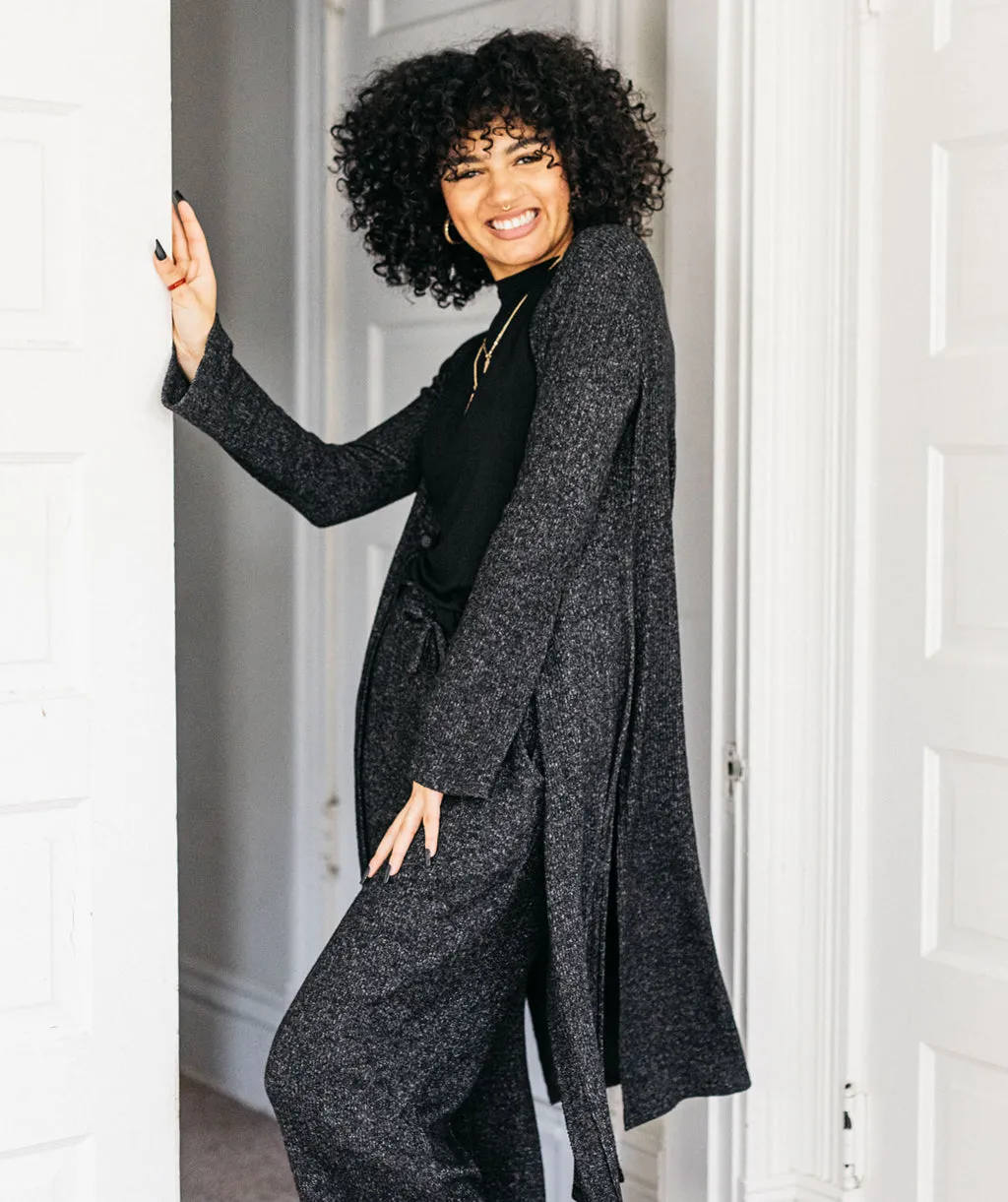 MALIBU sweater cardigan in Black