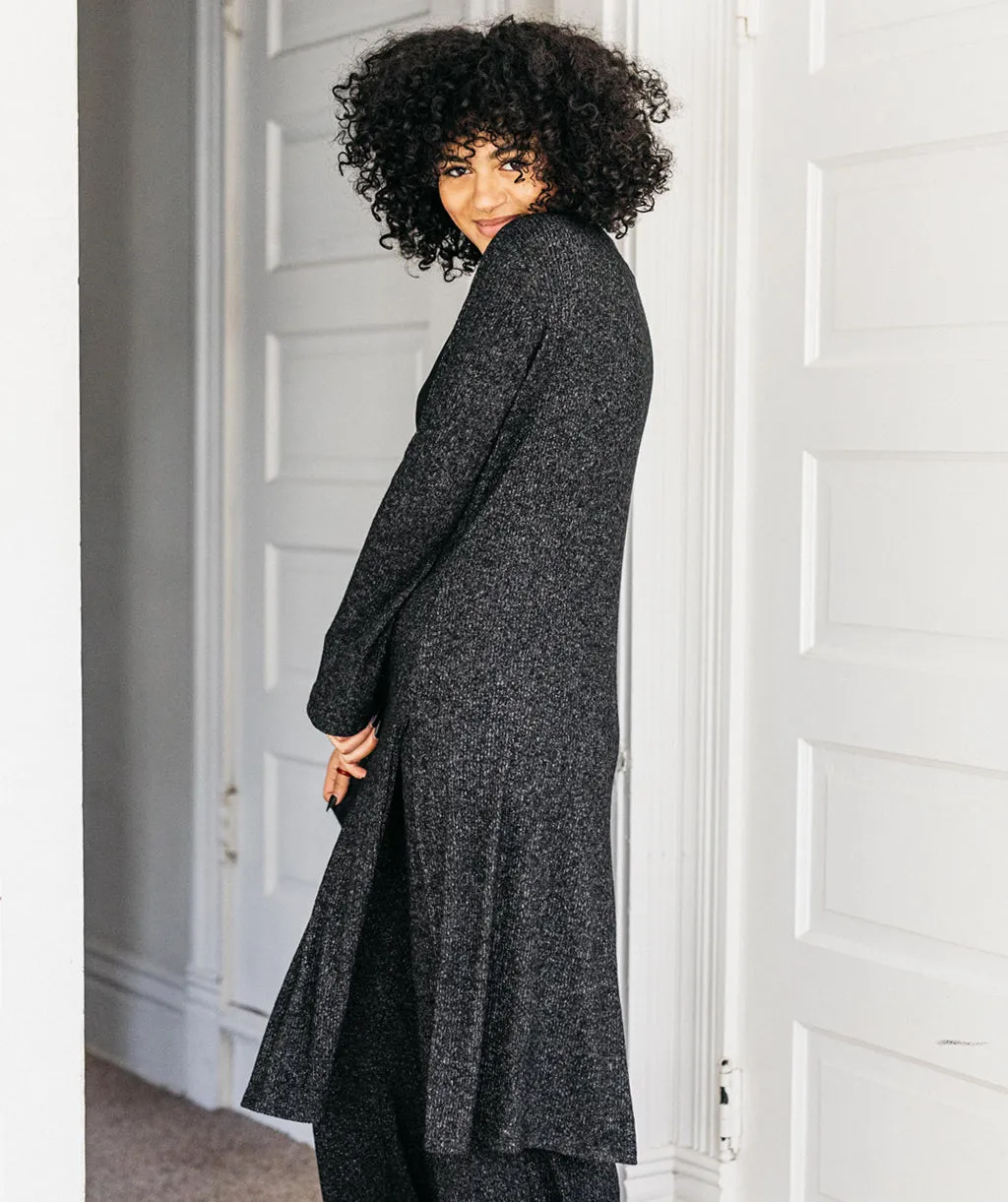 MALIBU sweater cardigan in Black