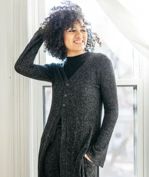 MALIBU sweater cardigan in Black