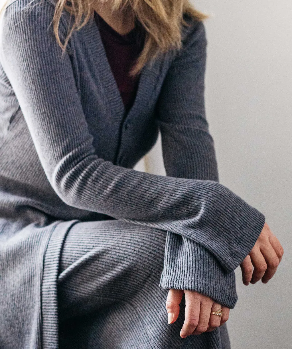 MALIBU sweater cardigan in Slate Grey