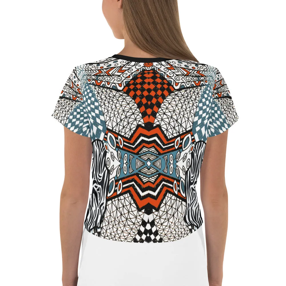 Mazy Maze Crop Tee