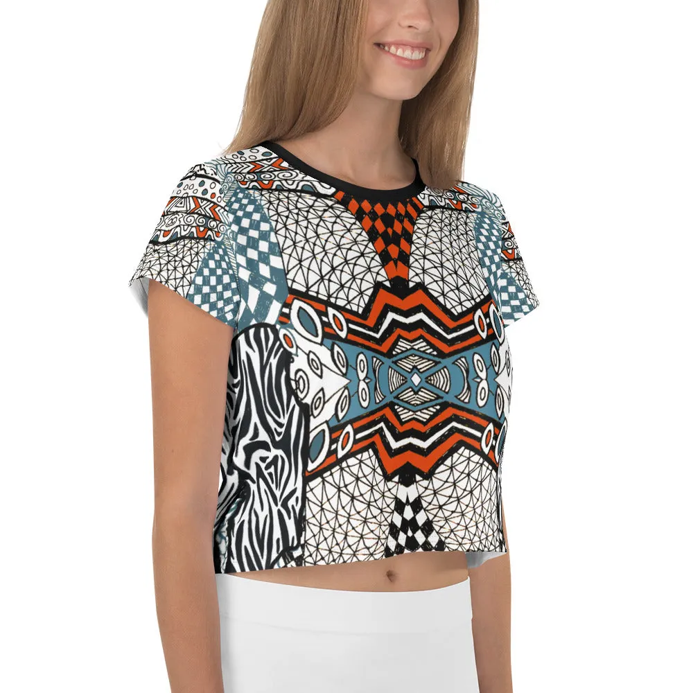 Mazy Maze Crop Tee