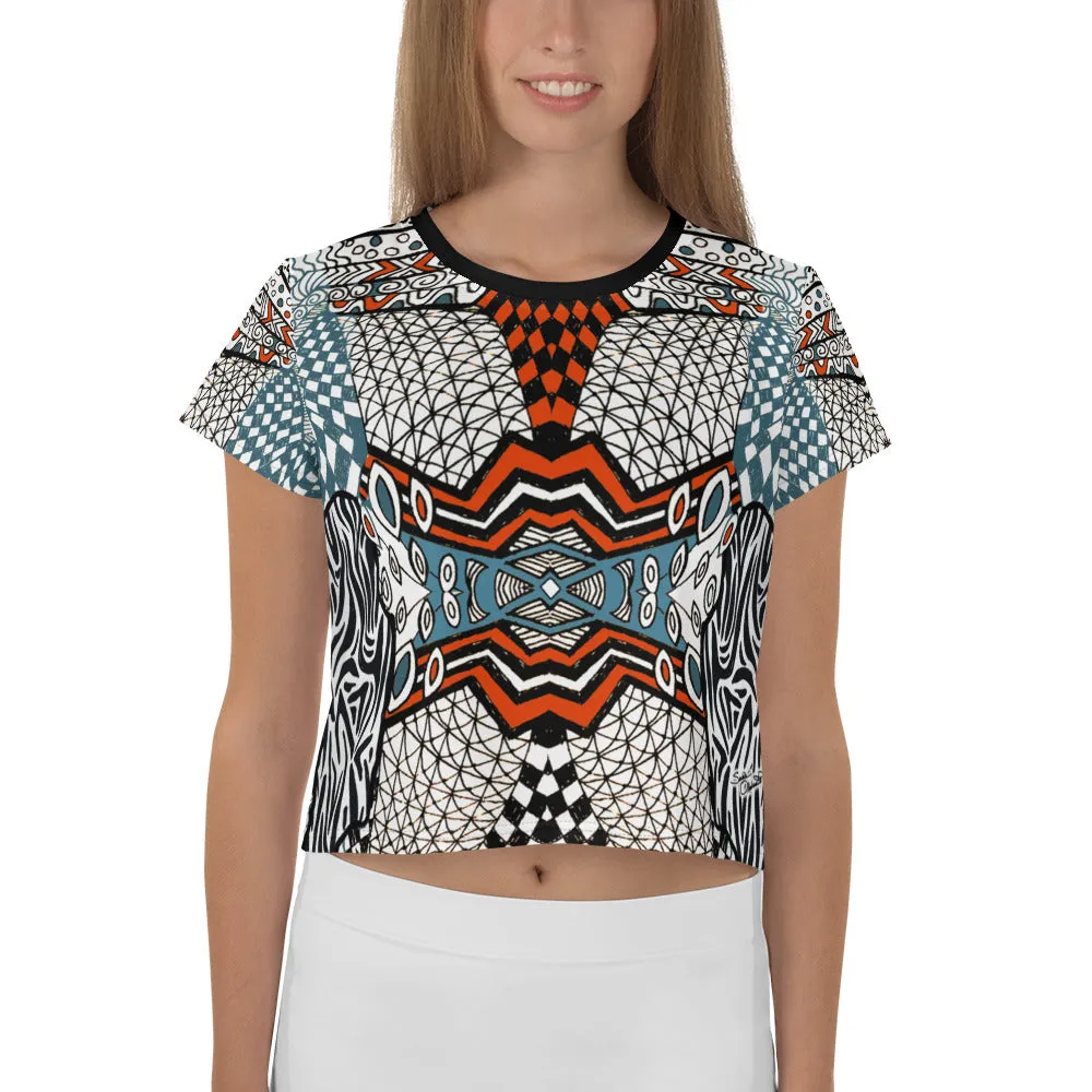 Mazy Maze Crop Tee