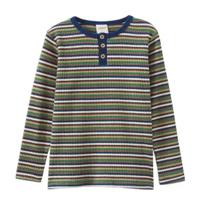 Milky Waffle Stripe Henley