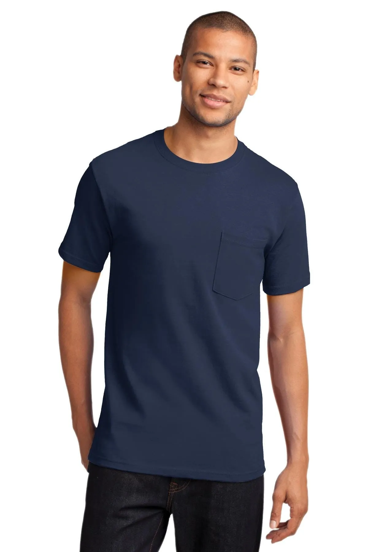 Port & Company TALL Heavyweight Cotton Pocket Tee Shirt