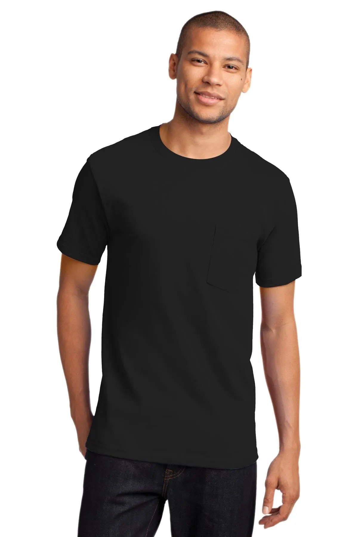 Port & Company TALL Heavyweight Cotton Pocket Tee Shirt
