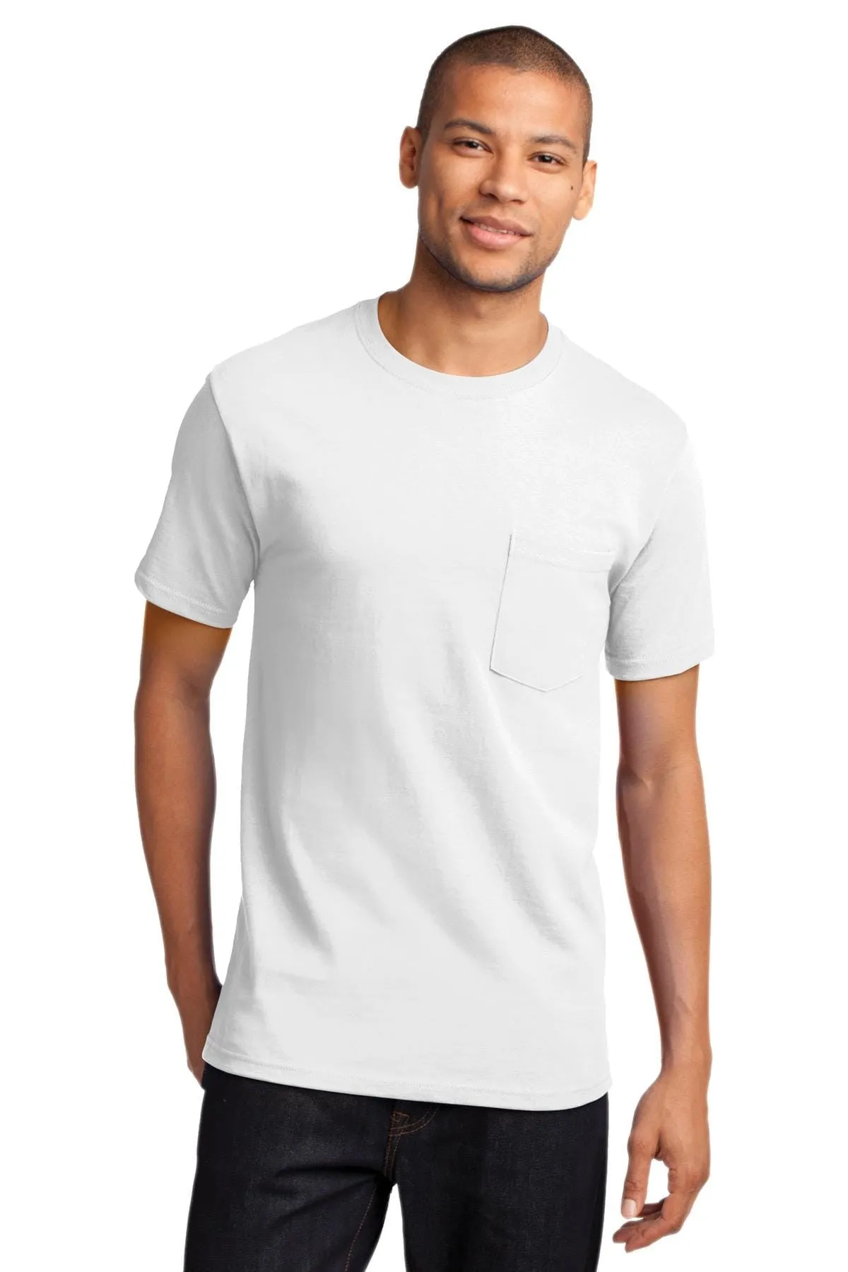 Port & Company TALL Heavyweight Cotton Pocket Tee Shirt