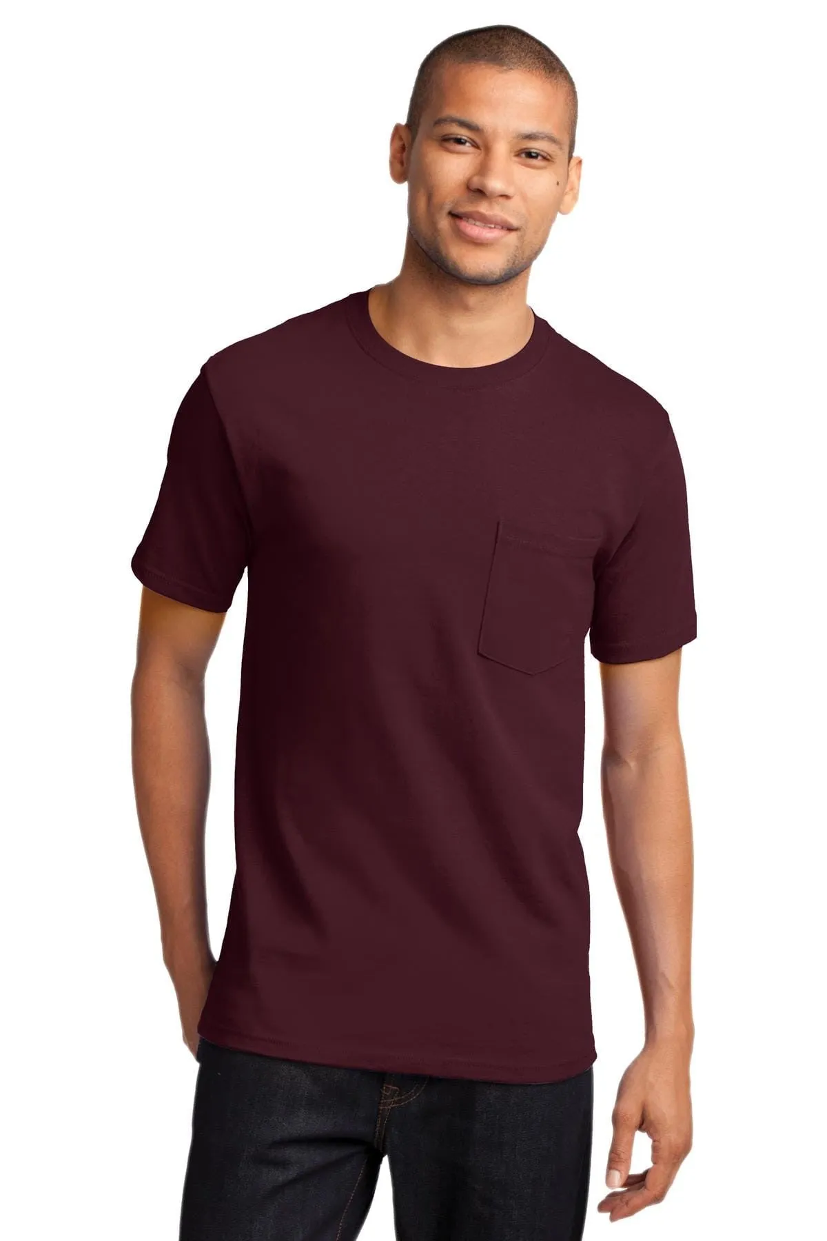 Port & Company TALL Heavyweight Cotton Pocket Tee Shirt