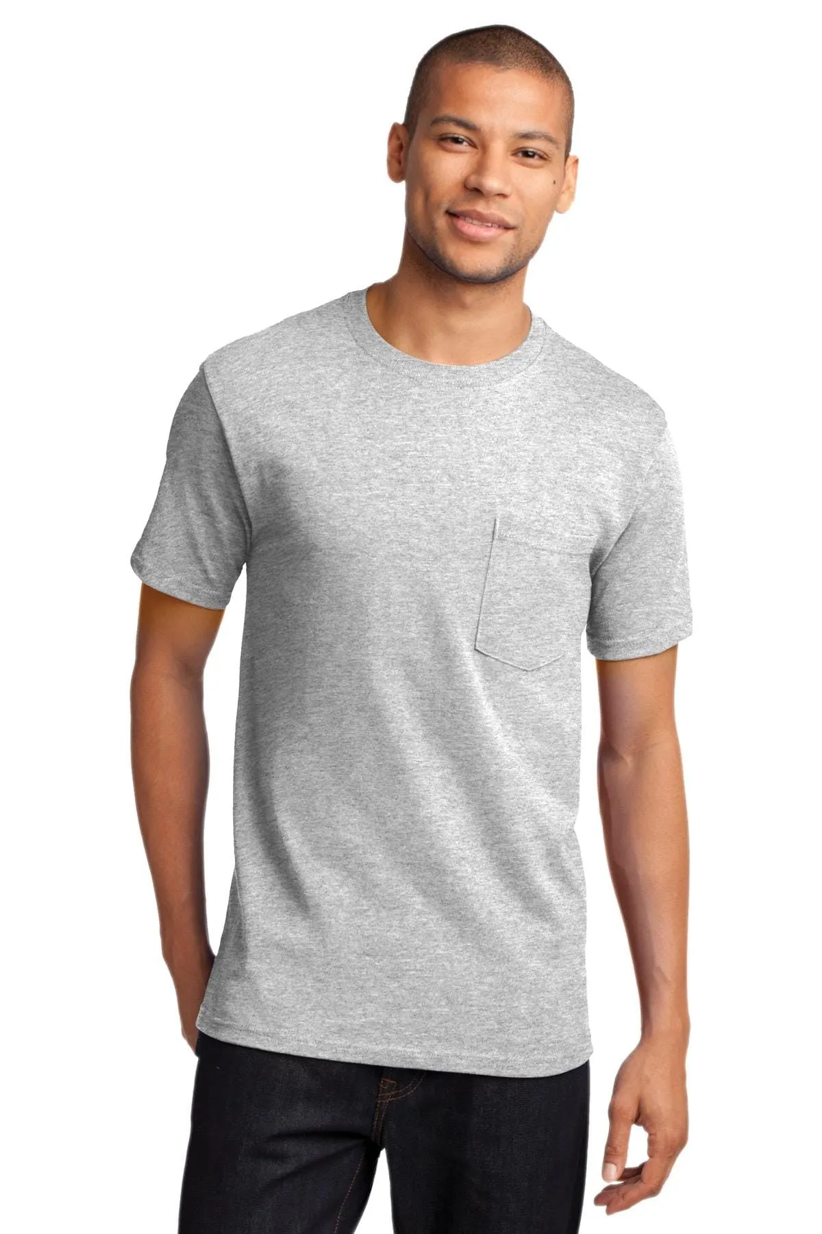 Port & Company TALL Heavyweight Cotton Pocket Tee Shirt