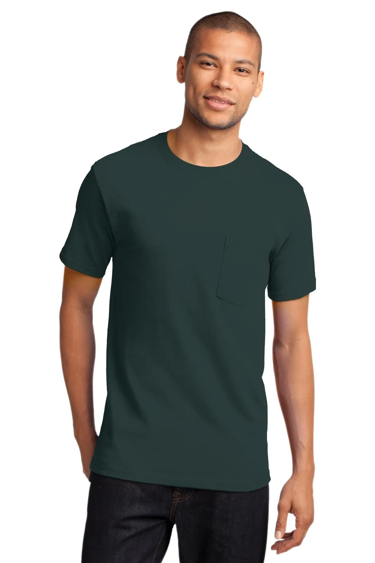 Port & Company TALL Heavyweight Cotton Pocket Tee Shirt