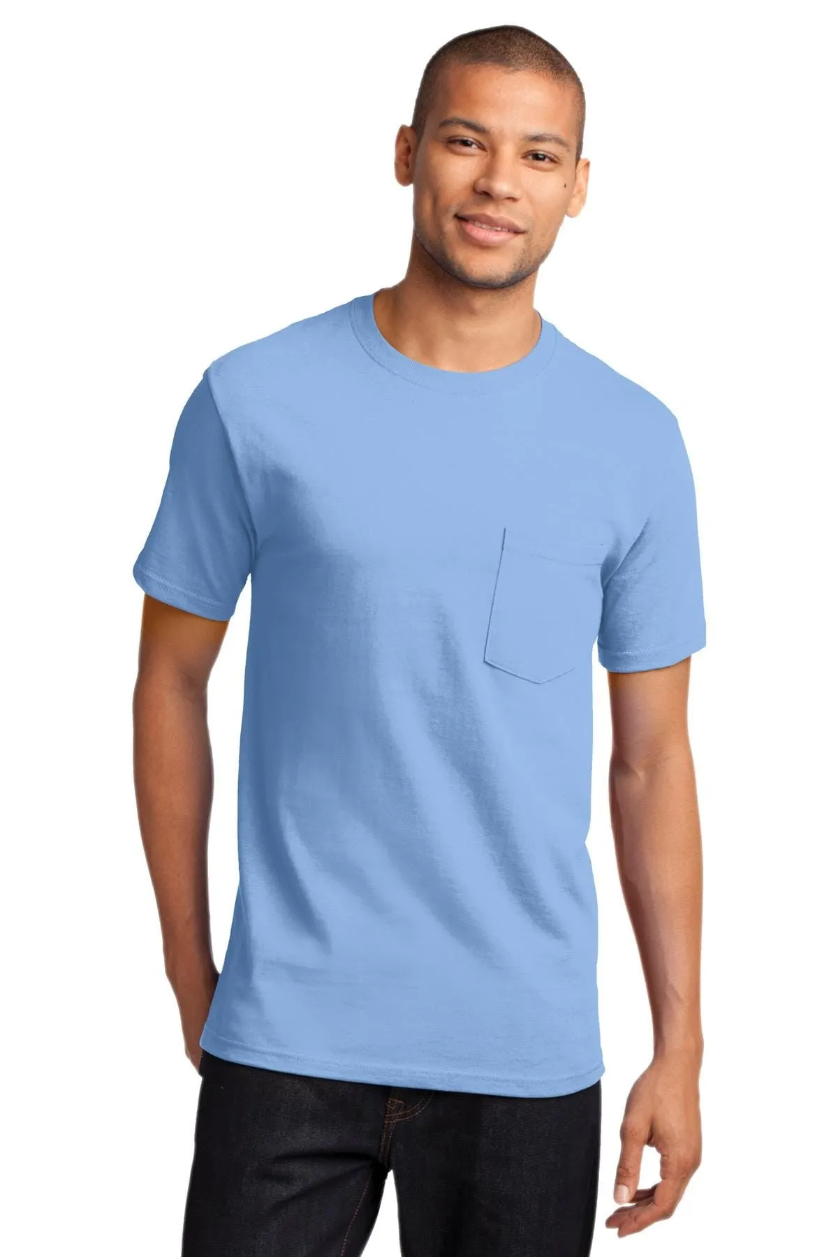 Port & Company TALL Heavyweight Cotton Pocket Tee Shirt