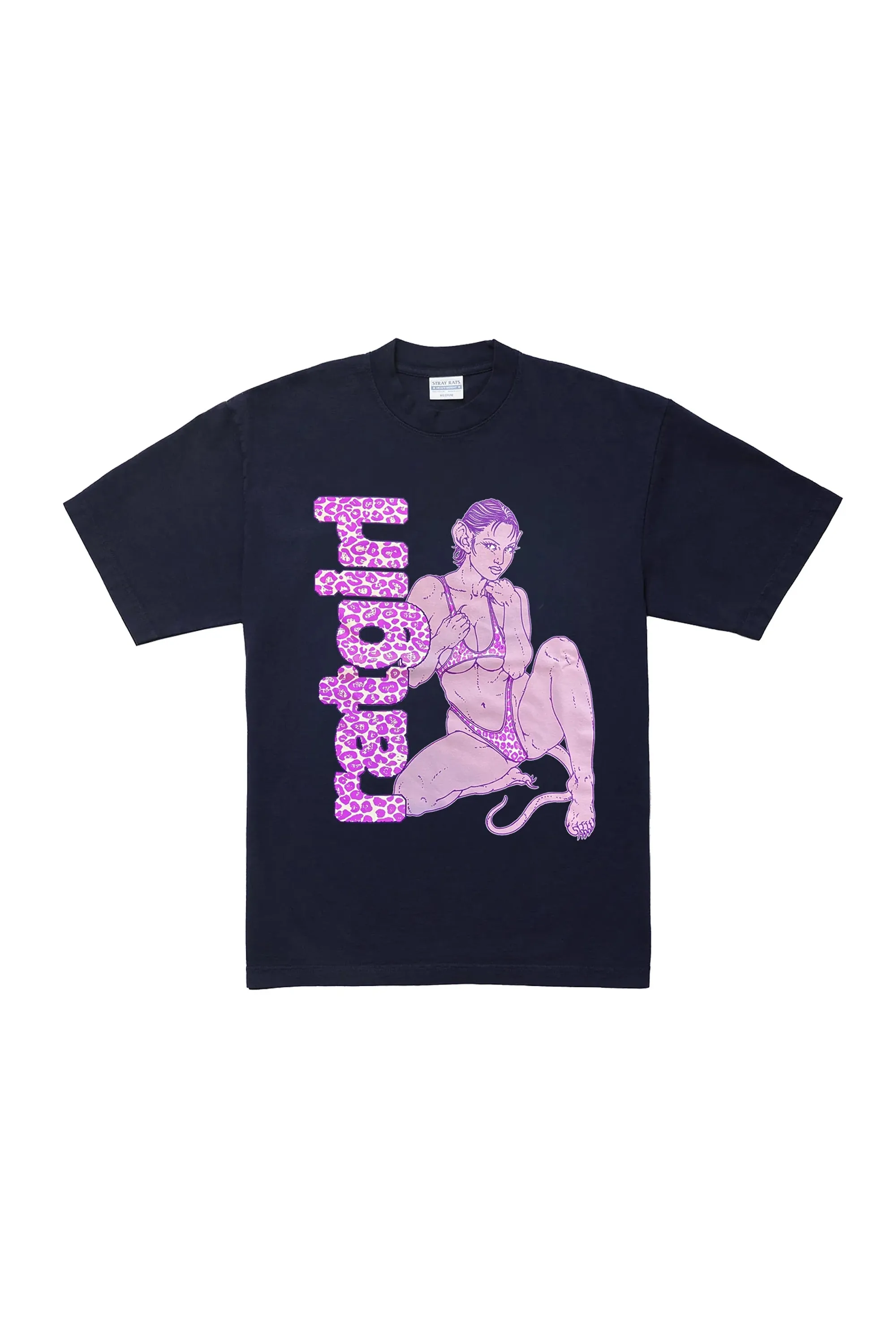 Ratgirl Woman Tee Navy