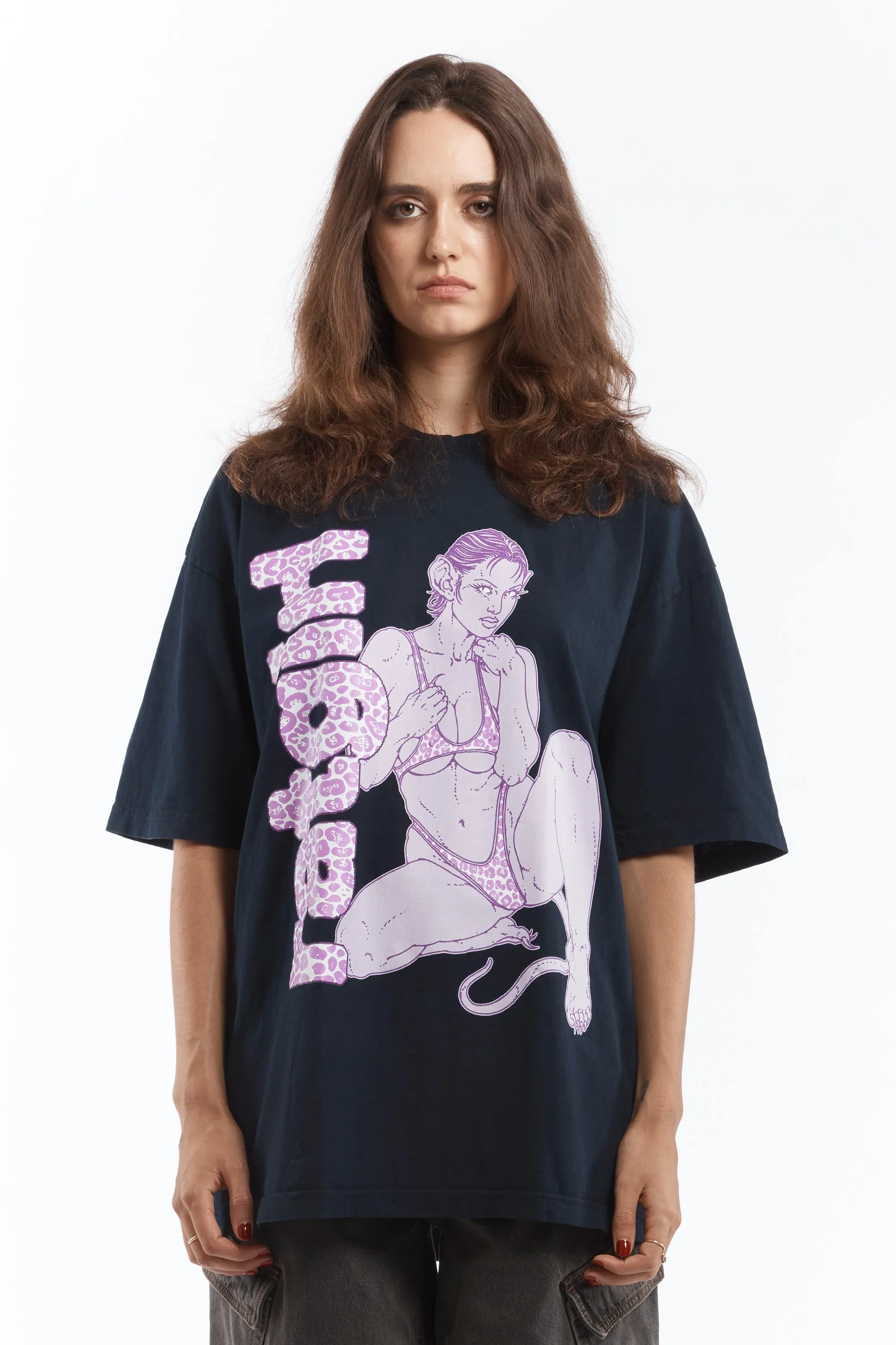 Ratgirl Woman Tee Navy