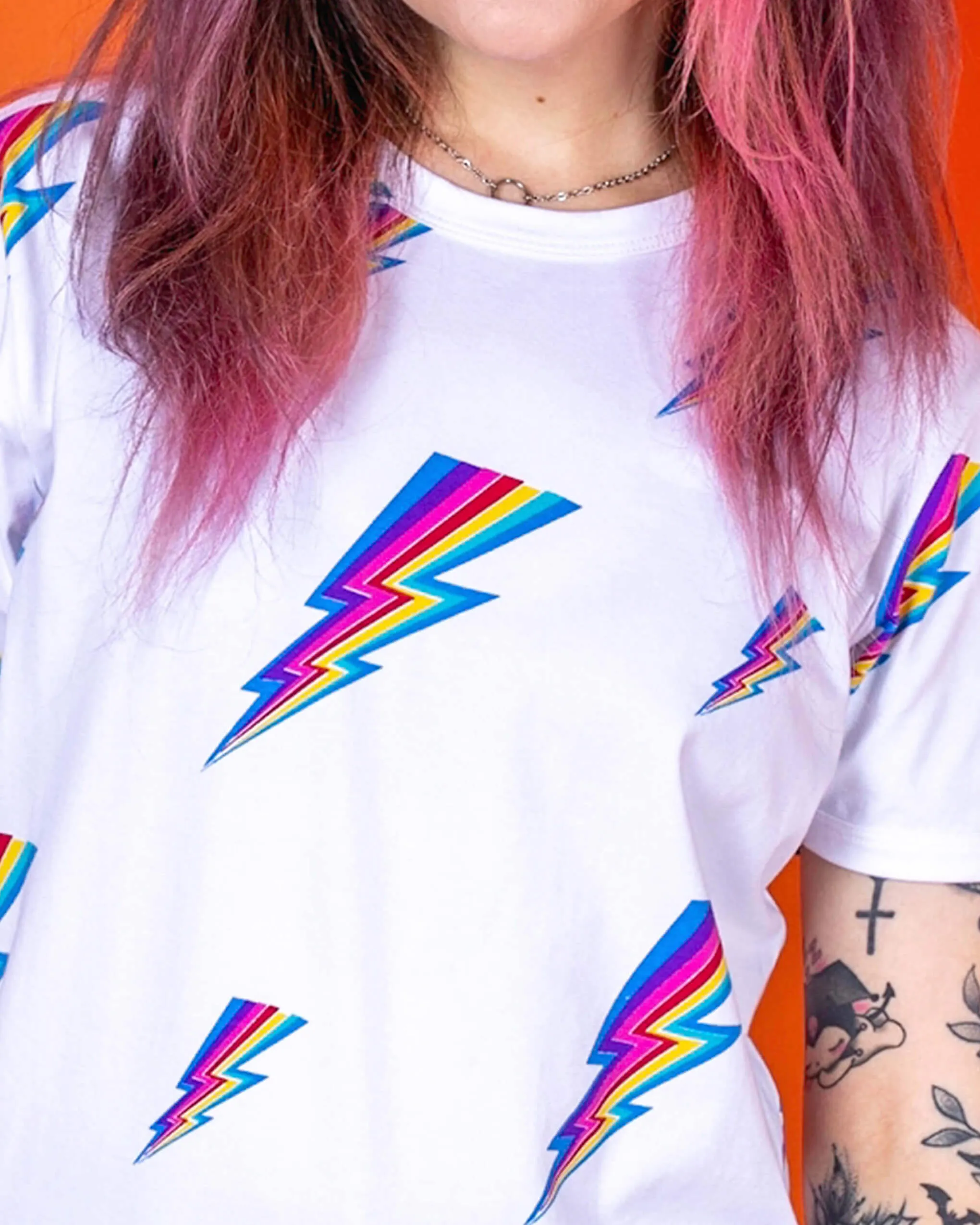 White Lightning Bolt ⚡️ Short Sleeve Tee
