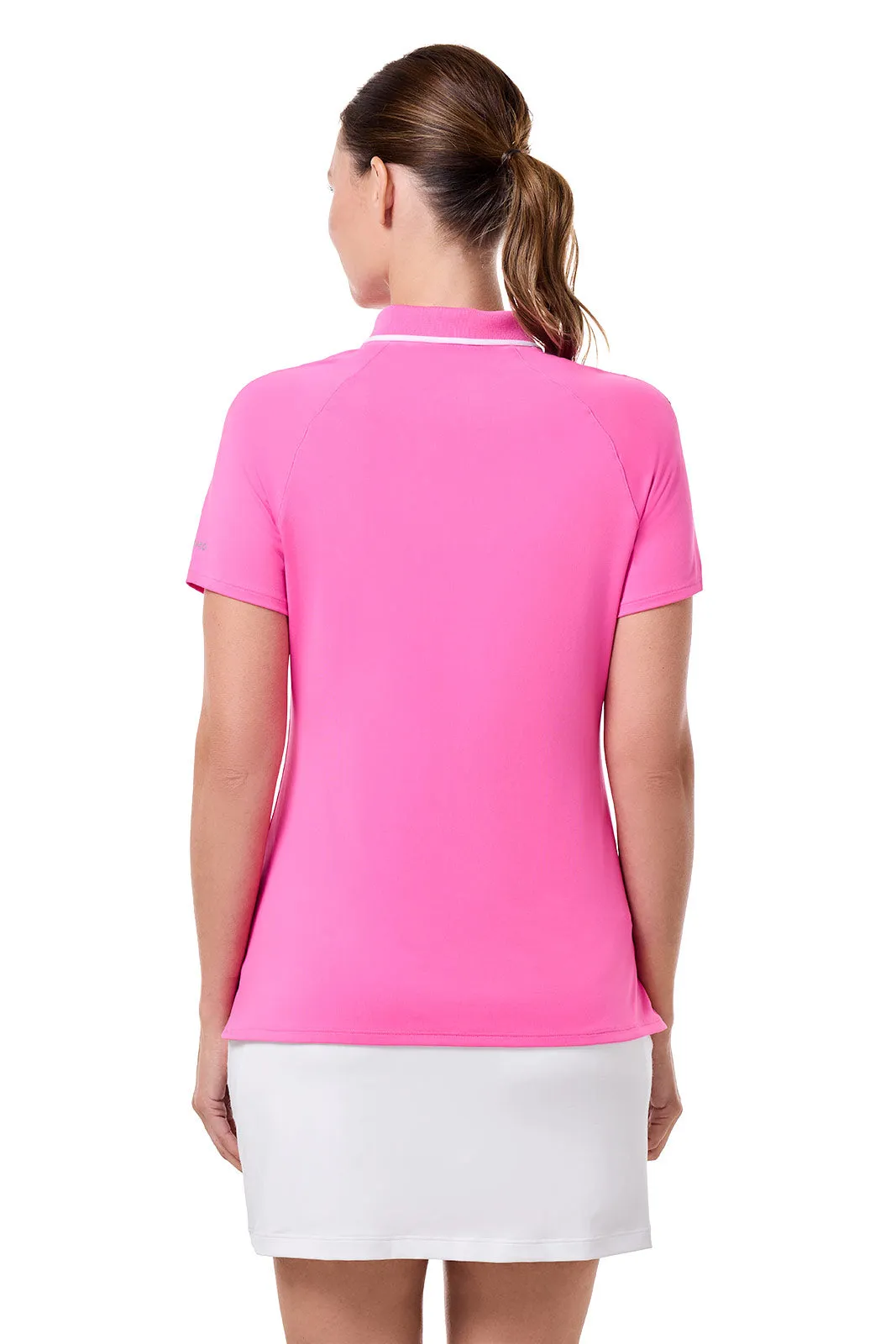 Women's Double Eagle Short Sleeve Polo | Tulip Pink